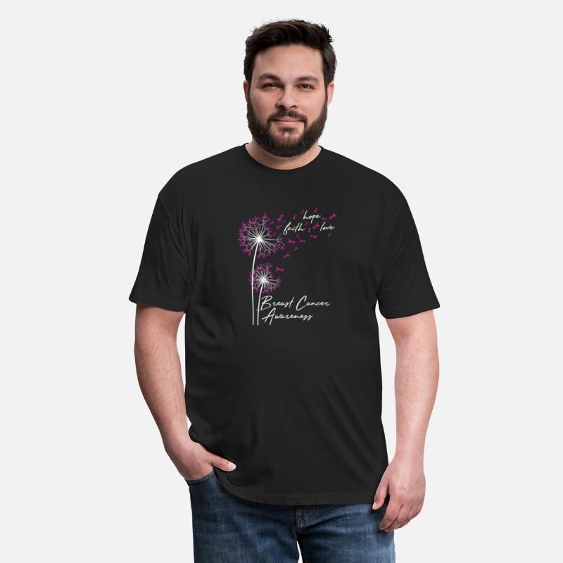 Dandelion Faith Hope Love Breast Cancer Awareness