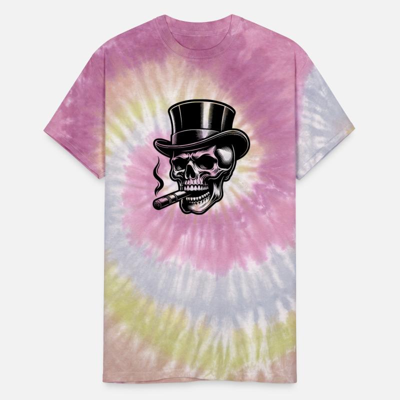 Dark Skull With Cigar Smoke And Top Hat