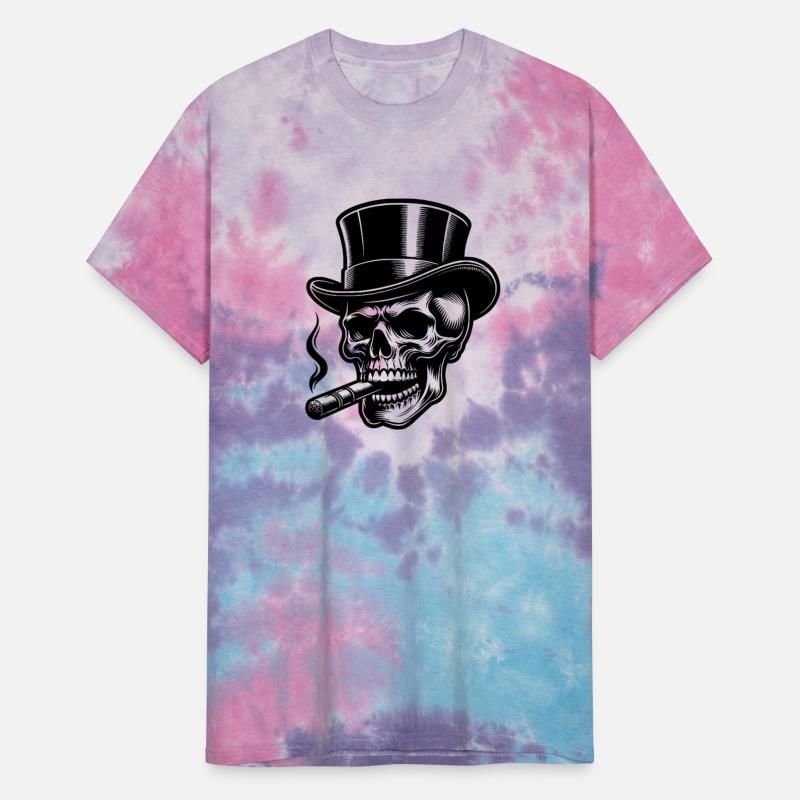 Dark Skull With Cigar Smoke And Top Hat