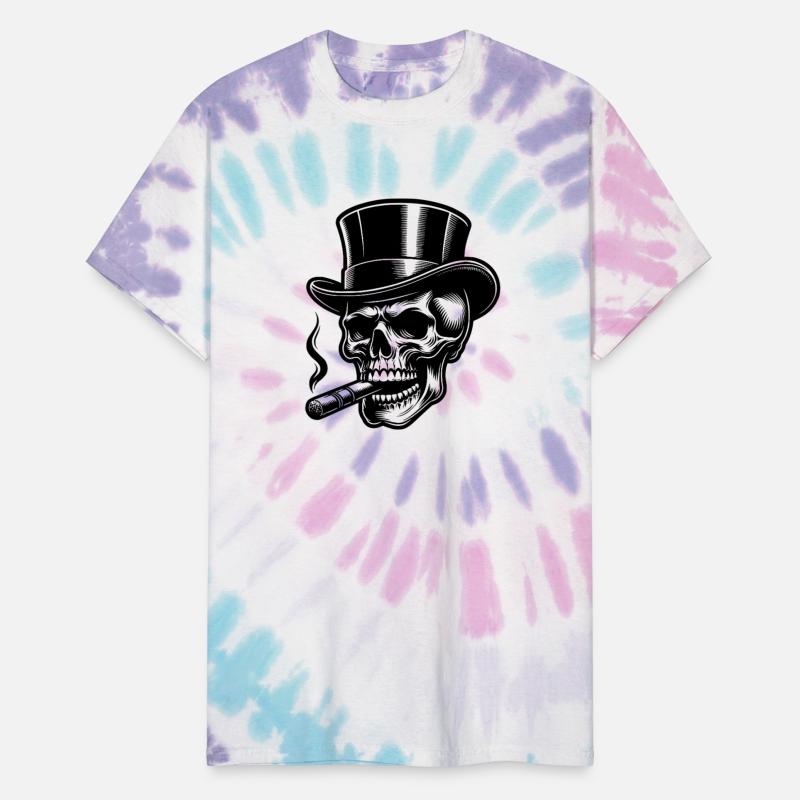 Dark Skull With Cigar Smoke And Top Hat