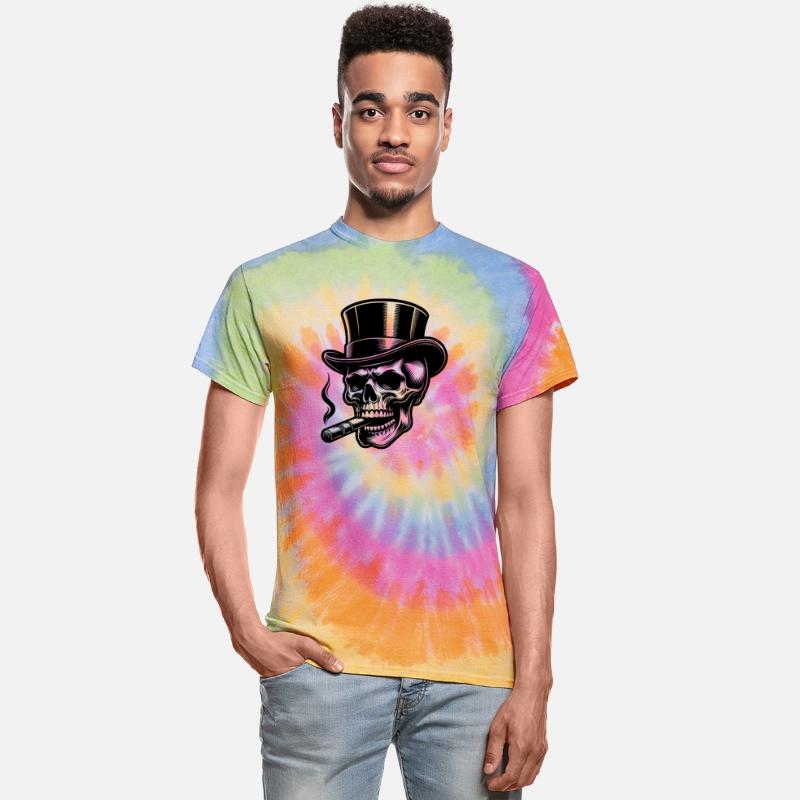 Dark Skull With Cigar Smoke And Top Hat