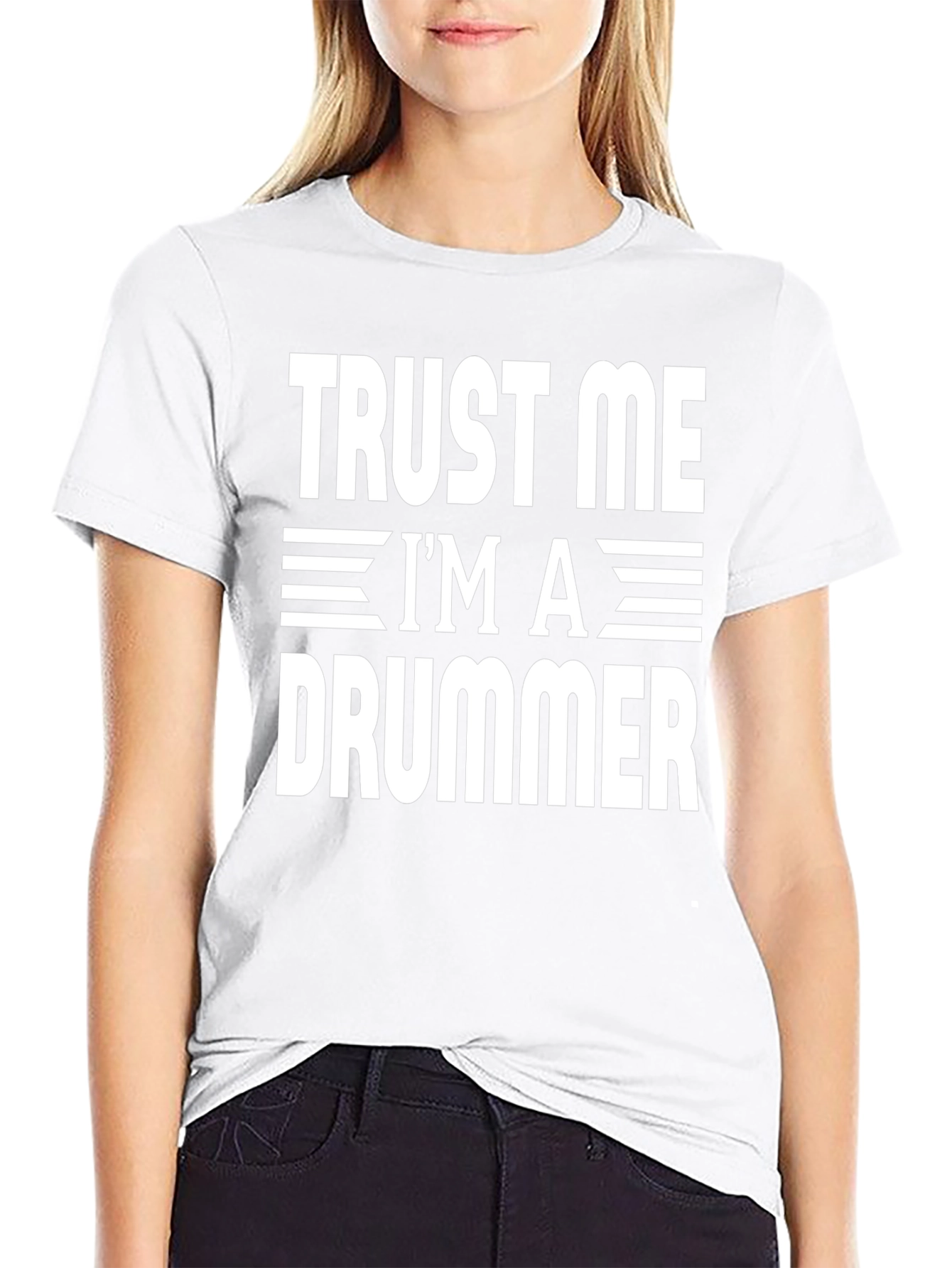 Trust Me Im a Drummer T-Shirt Funny Music Tee