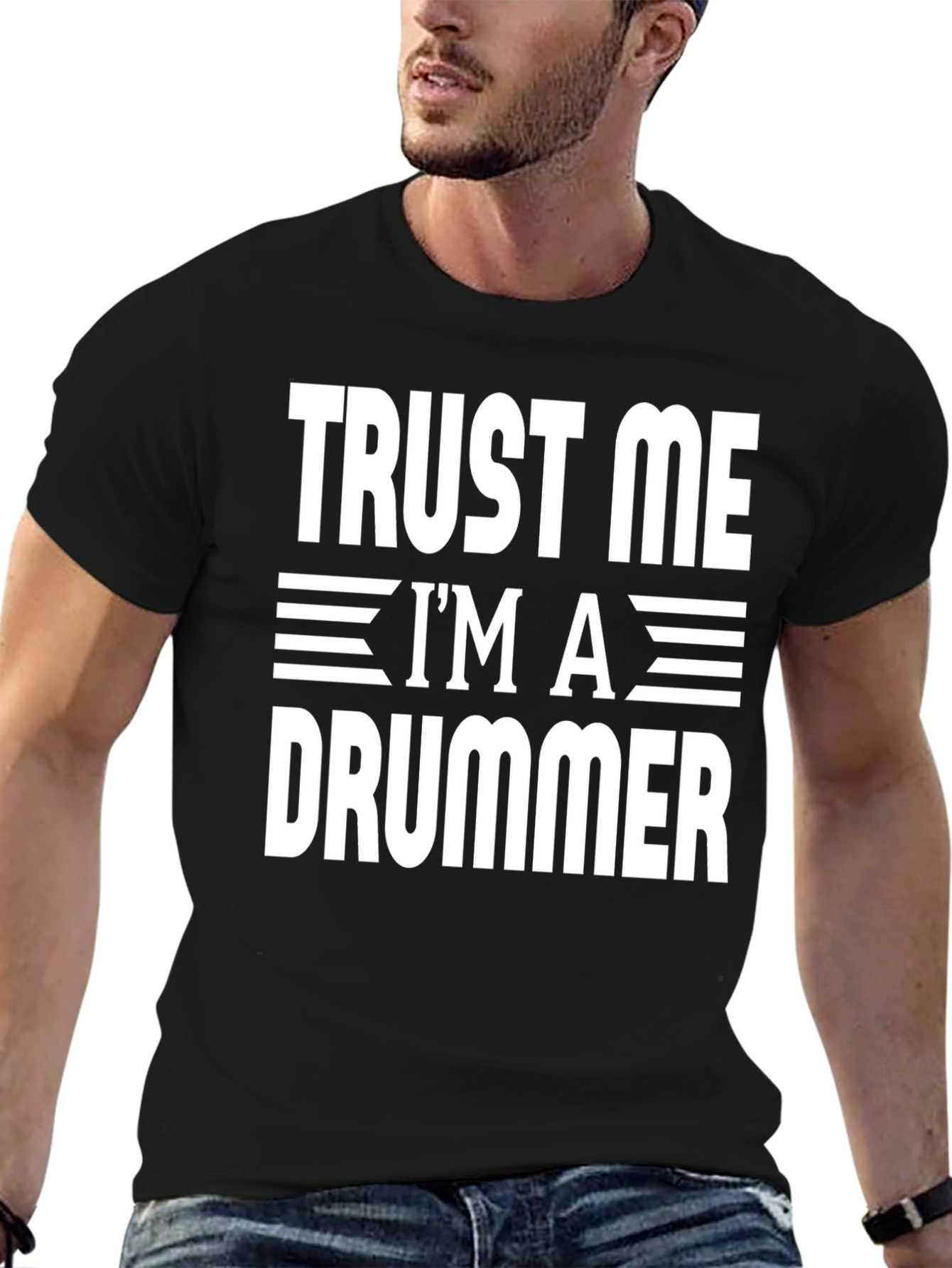 Trust Me Im a Drummer T-Shirt Funny Music Tee