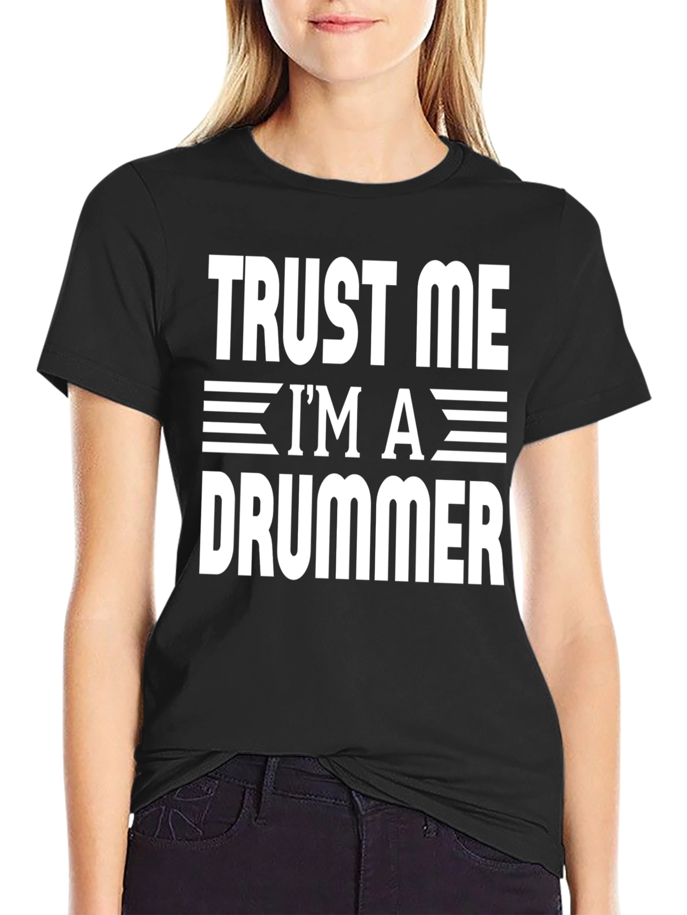Trust Me Im a Drummer T-Shirt Funny Music Tee