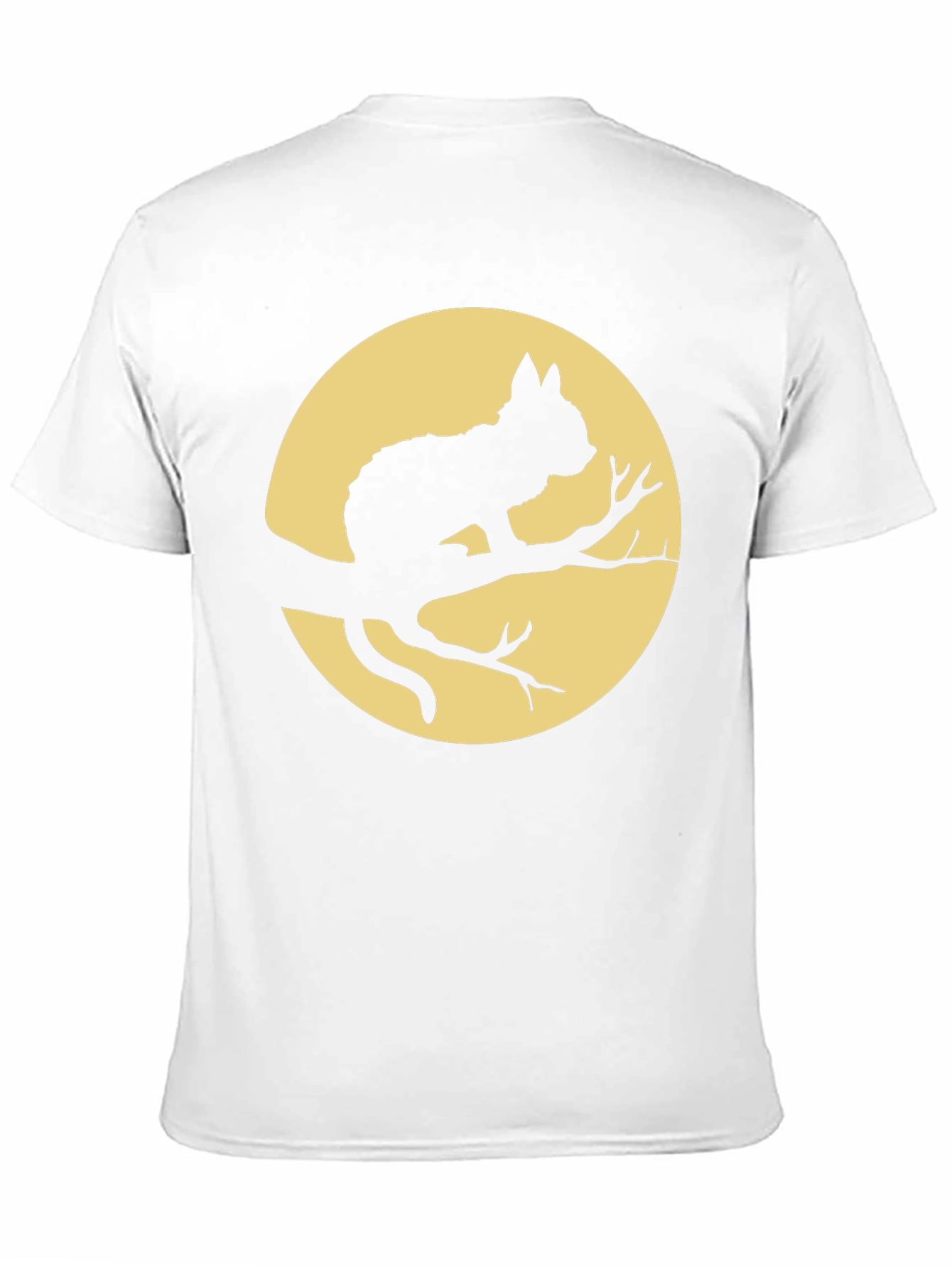 Cat on Branch T-Shirt - Halloween Style