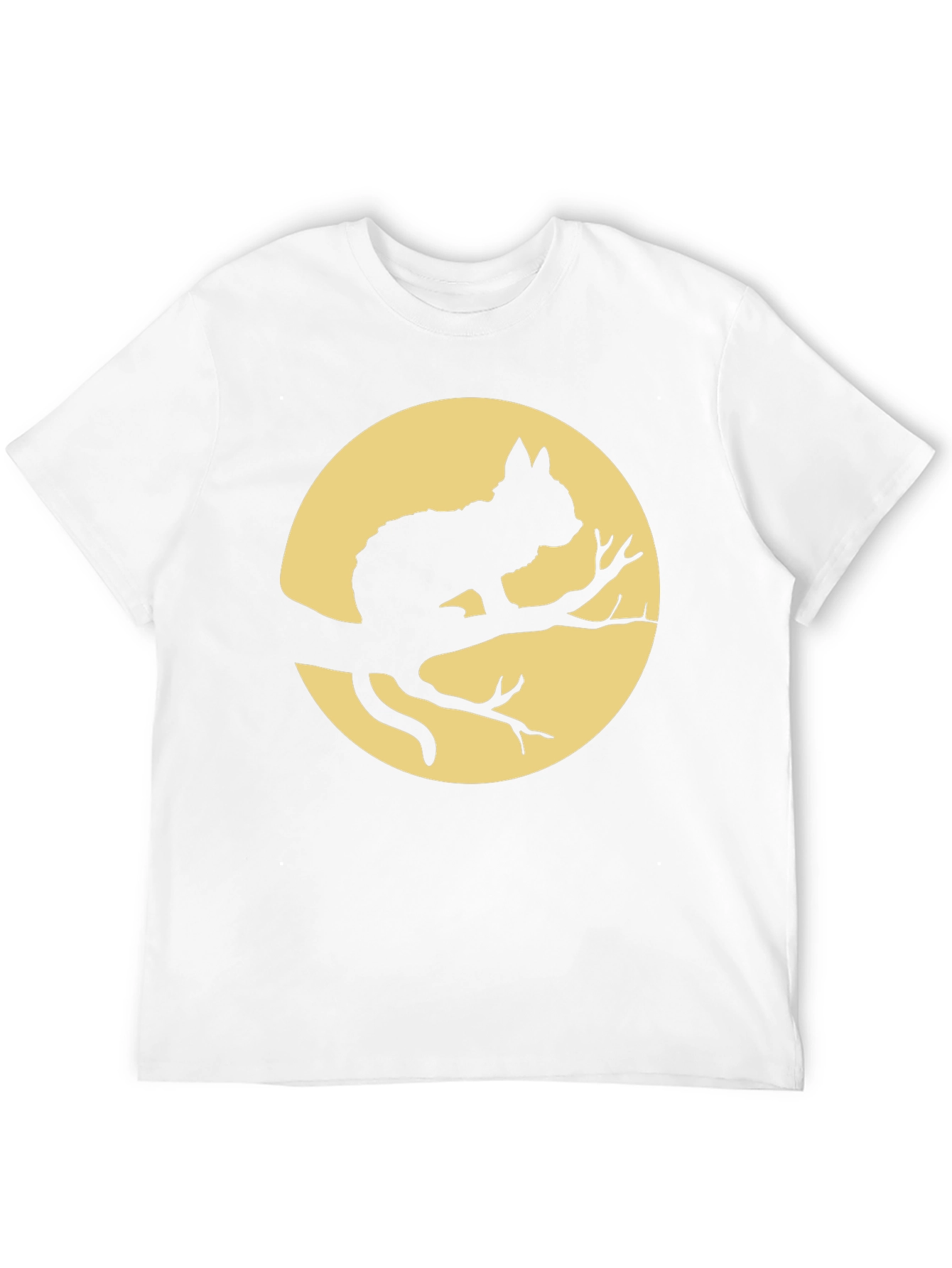 Cat on Branch T-Shirt - Halloween Style