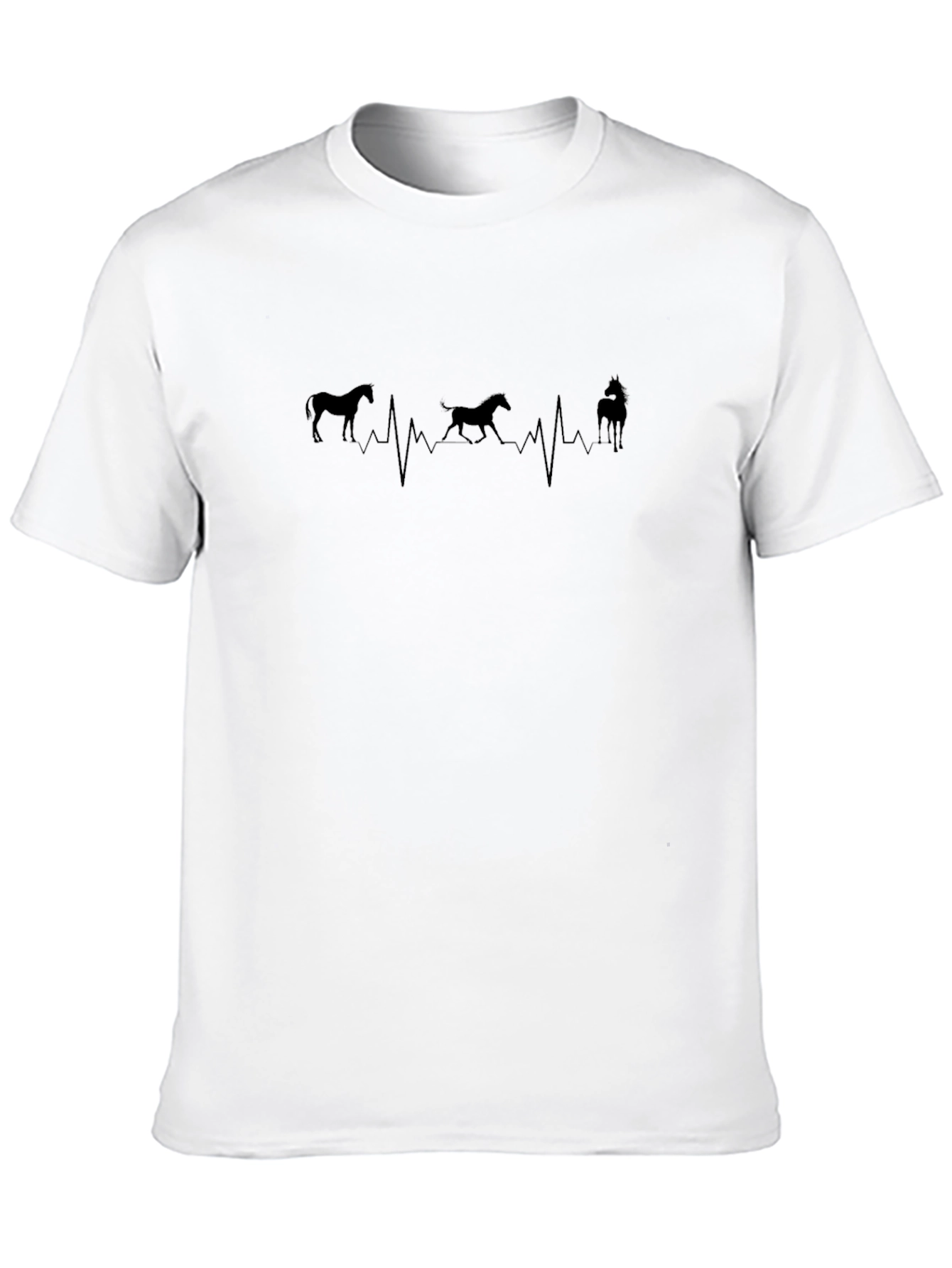 Horse Heartbeat T-Shirt - Equestrian Style
