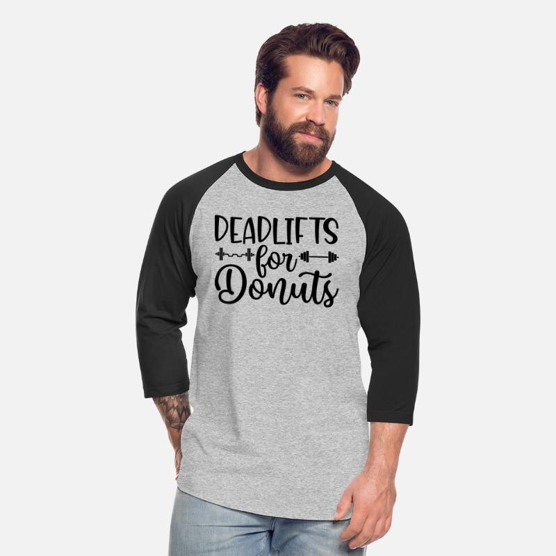 DEADLIFTS FOR DONUTS gym tshirt design 2023