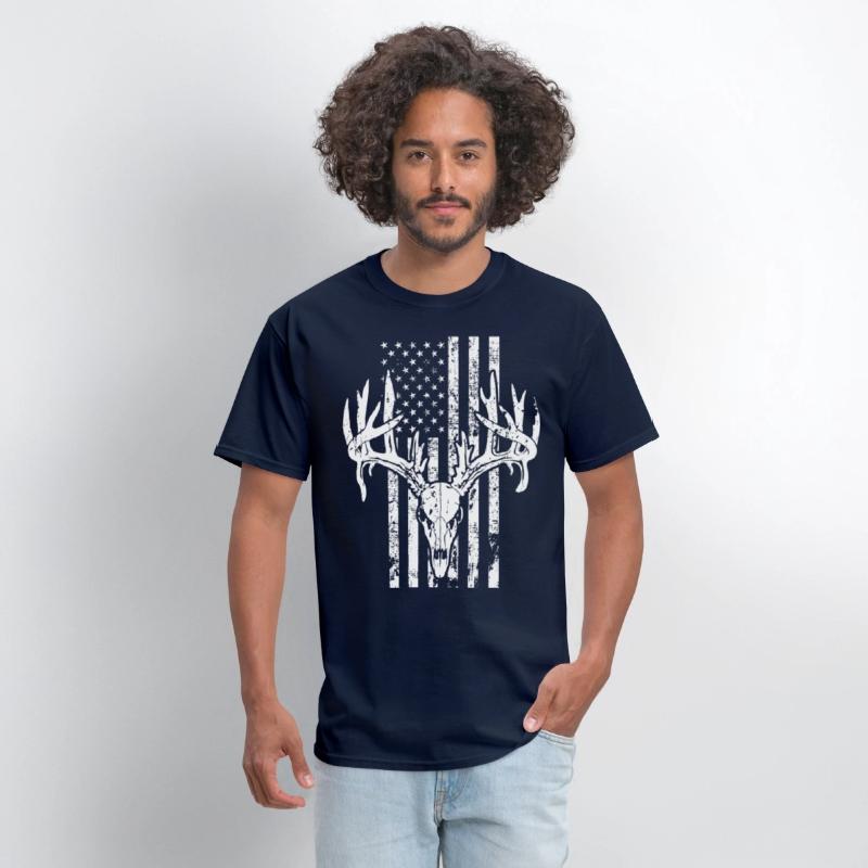 Deer Hunting USA Flag