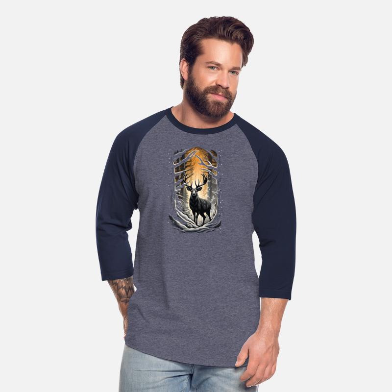 Deer in a snowy forest