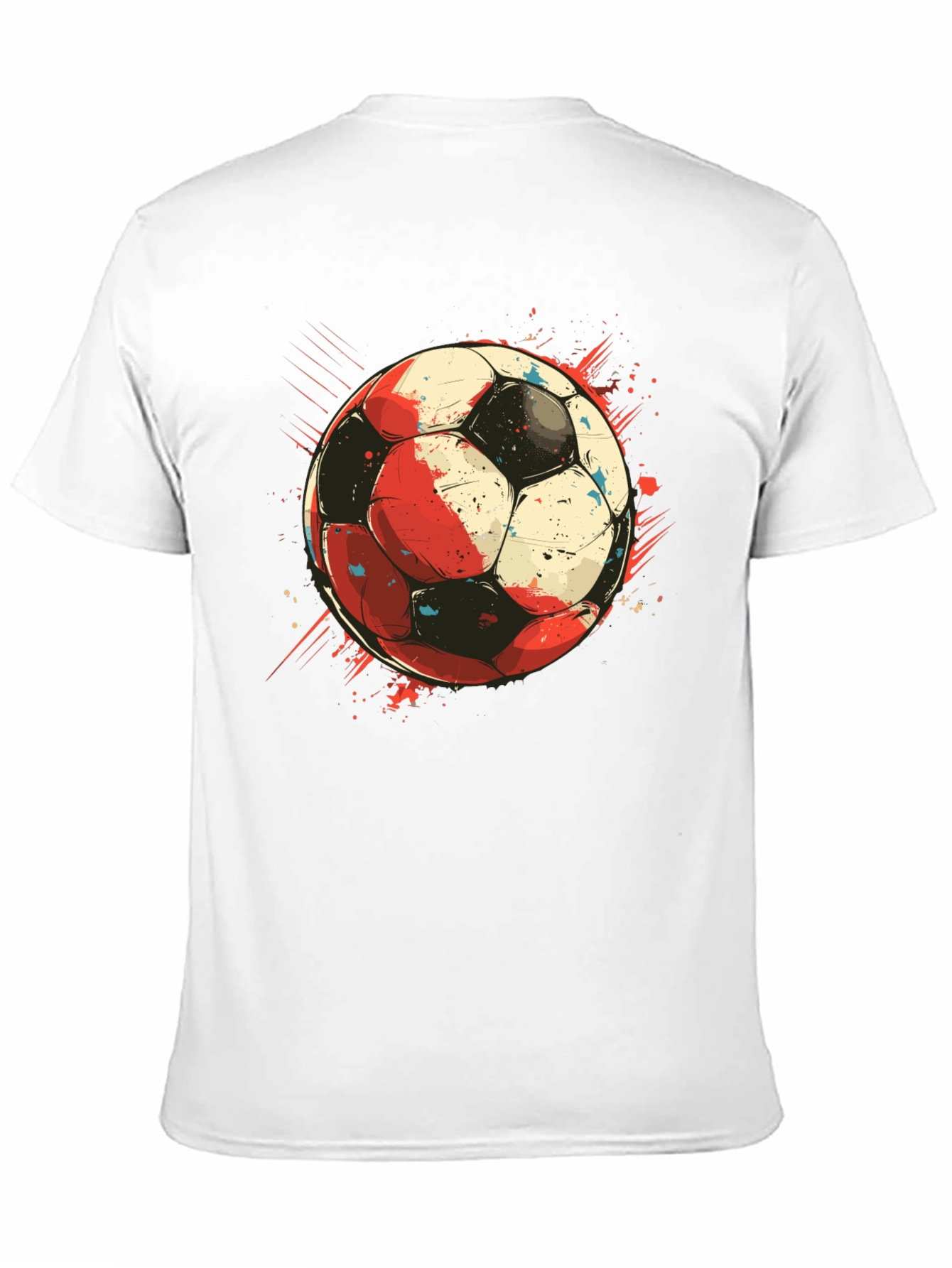 Soccer Ball Graphic Tee - Stylish Sports T-Shirt