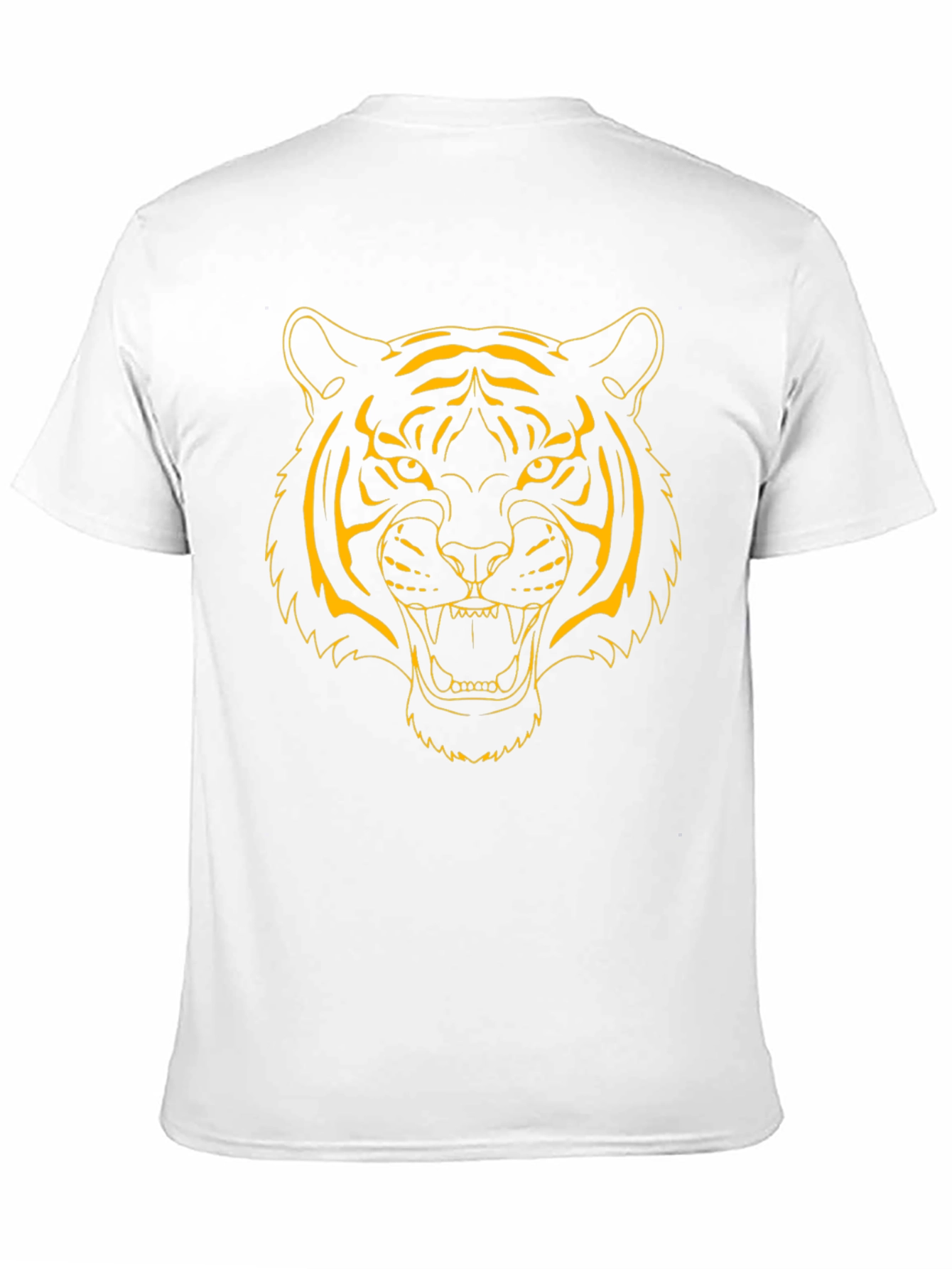 Bold Tiger Graphic Tee - Black Cotton Shirt