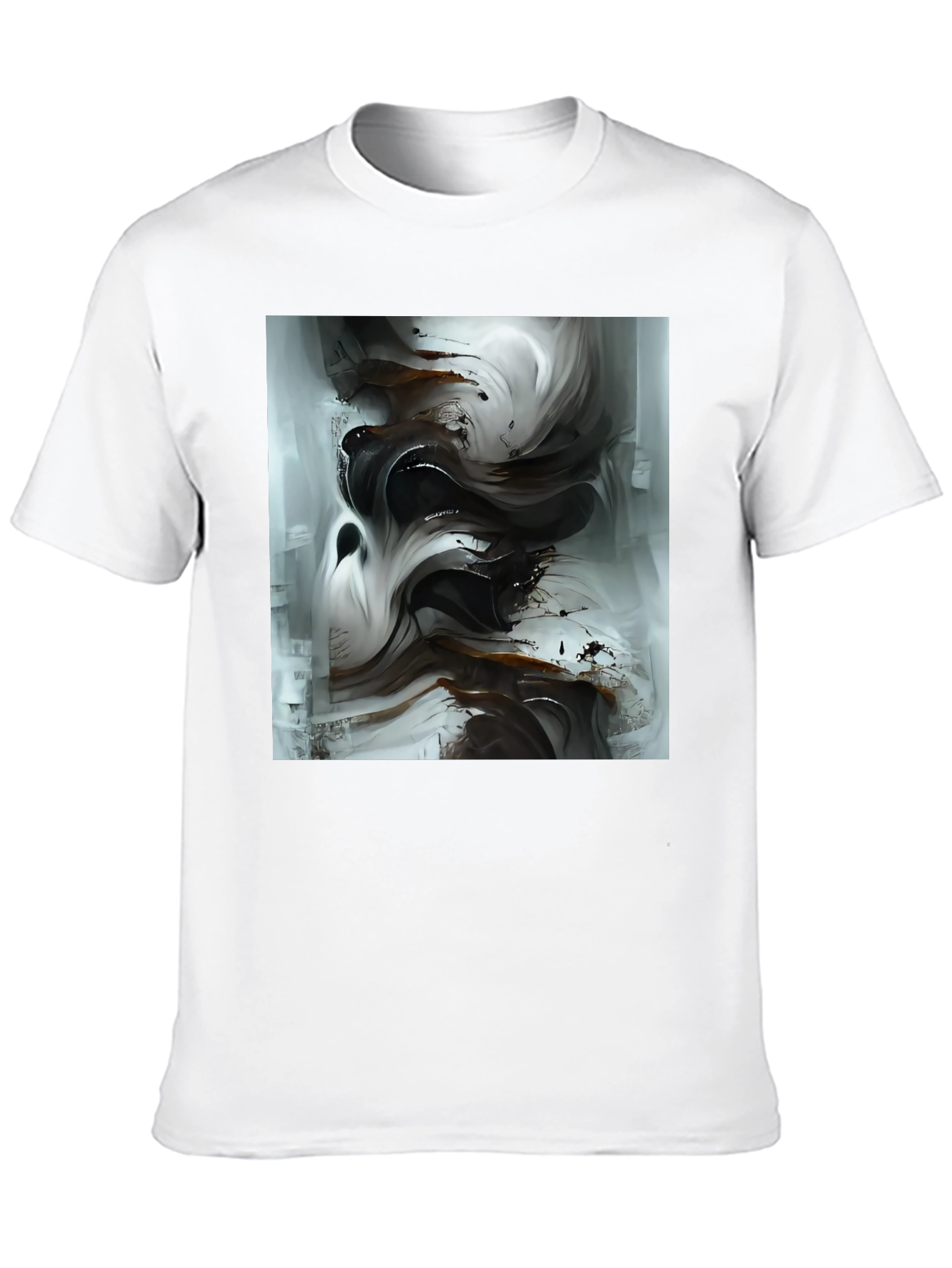 Abstract Art Black T-Shirt - Modern Style