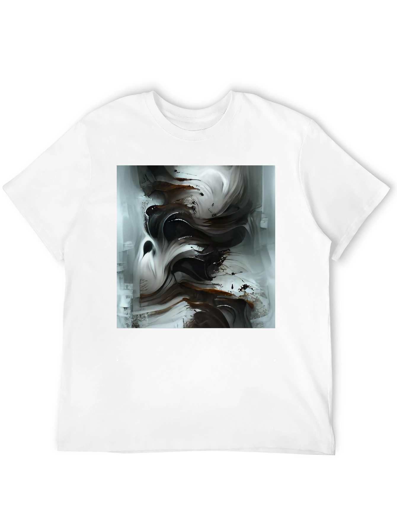 Abstract Art Black T-Shirt - Modern Style