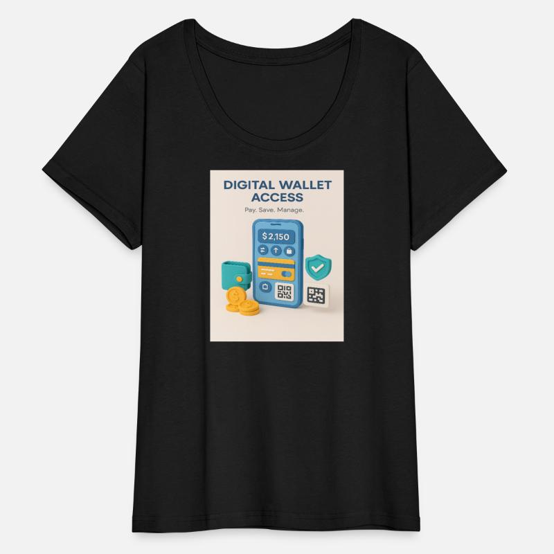 Digital Wallet Themed Clothing Design