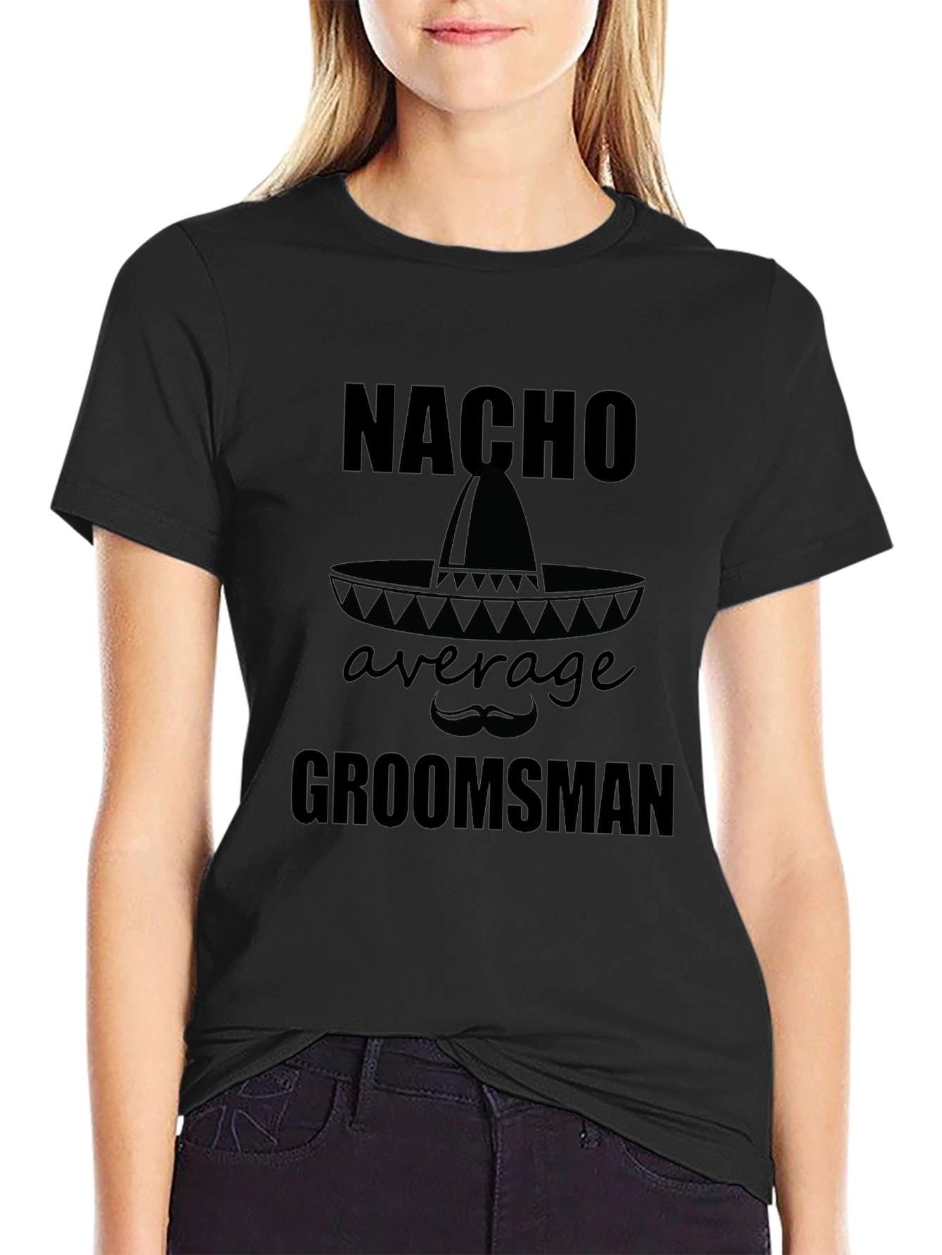 Nacho Average Groomsman Graphic T-Shirt