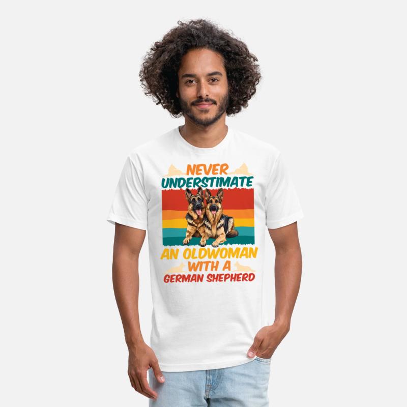 Dog Granny NEVER UNDERESTIMATE AN OLD WOMAN GERMAN