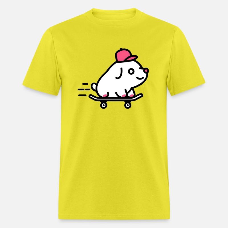 Dog Skateboarding With Red Cap