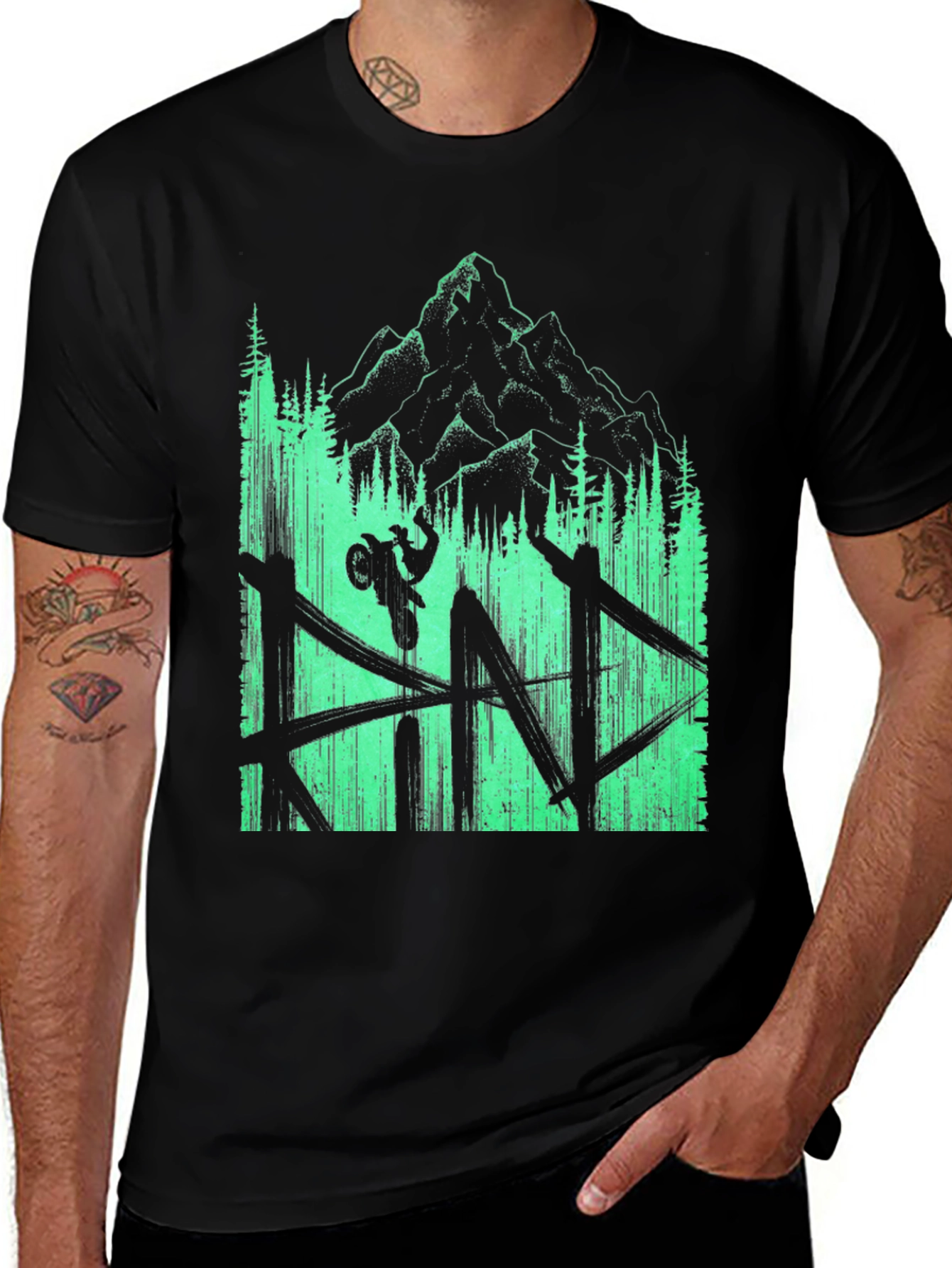 Mountain Biker Graphic Tee
