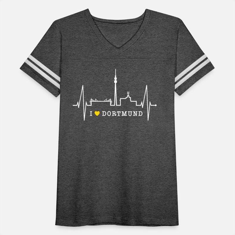 Dortmund Skyline Heartbeat Love Red Heart Ruhrpott