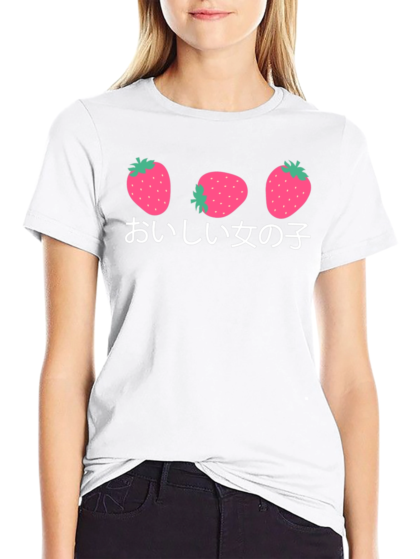 Strawberry Girl T-Shirt - Kawaii Aesthetic