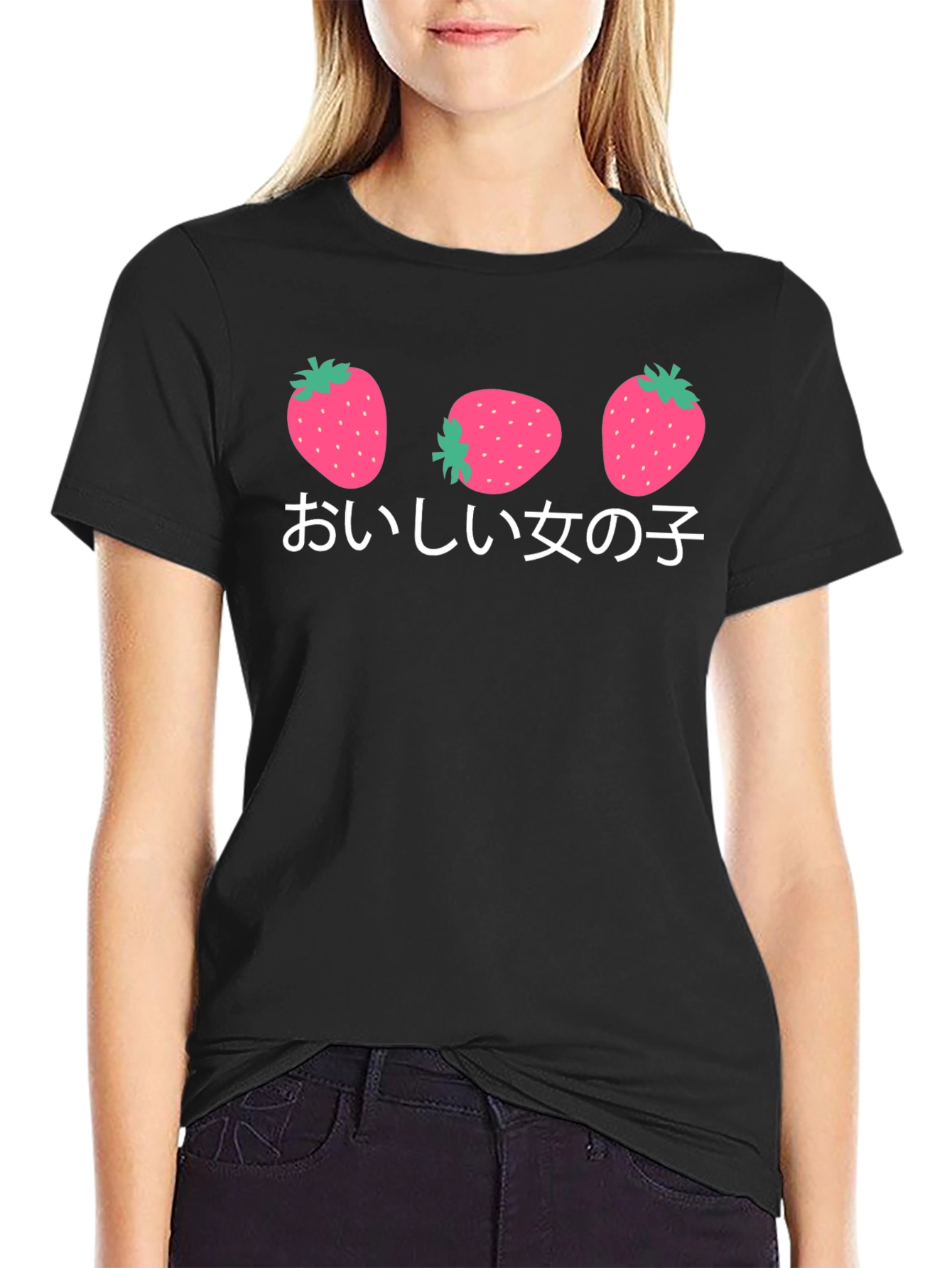 Strawberry Girl T-Shirt - Kawaii Aesthetic