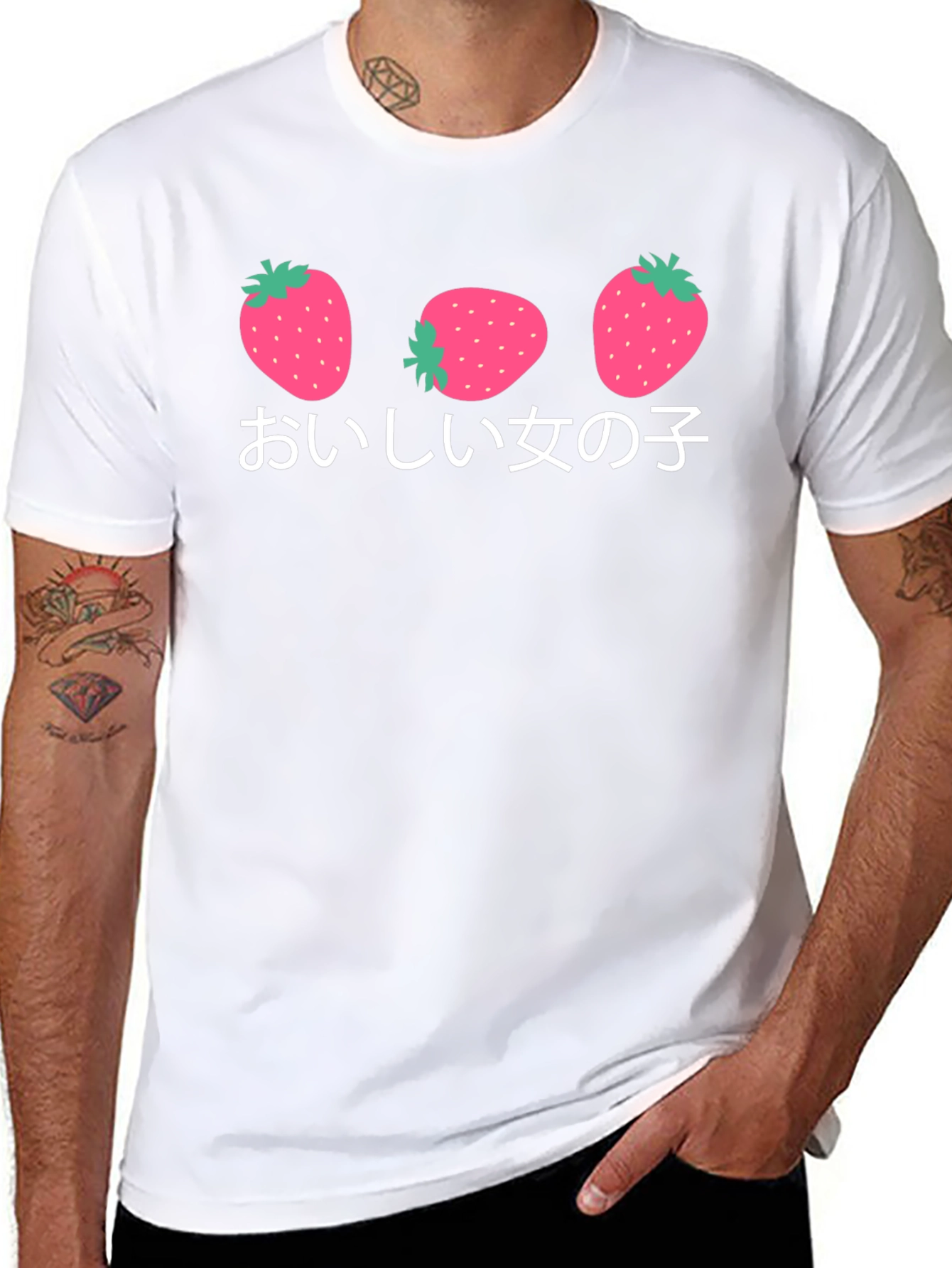 Strawberry Girl T-Shirt - Kawaii Aesthetic