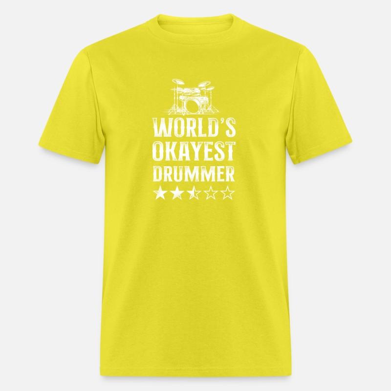 Drummer Drum Set Vintage World'S Okayest Drummer