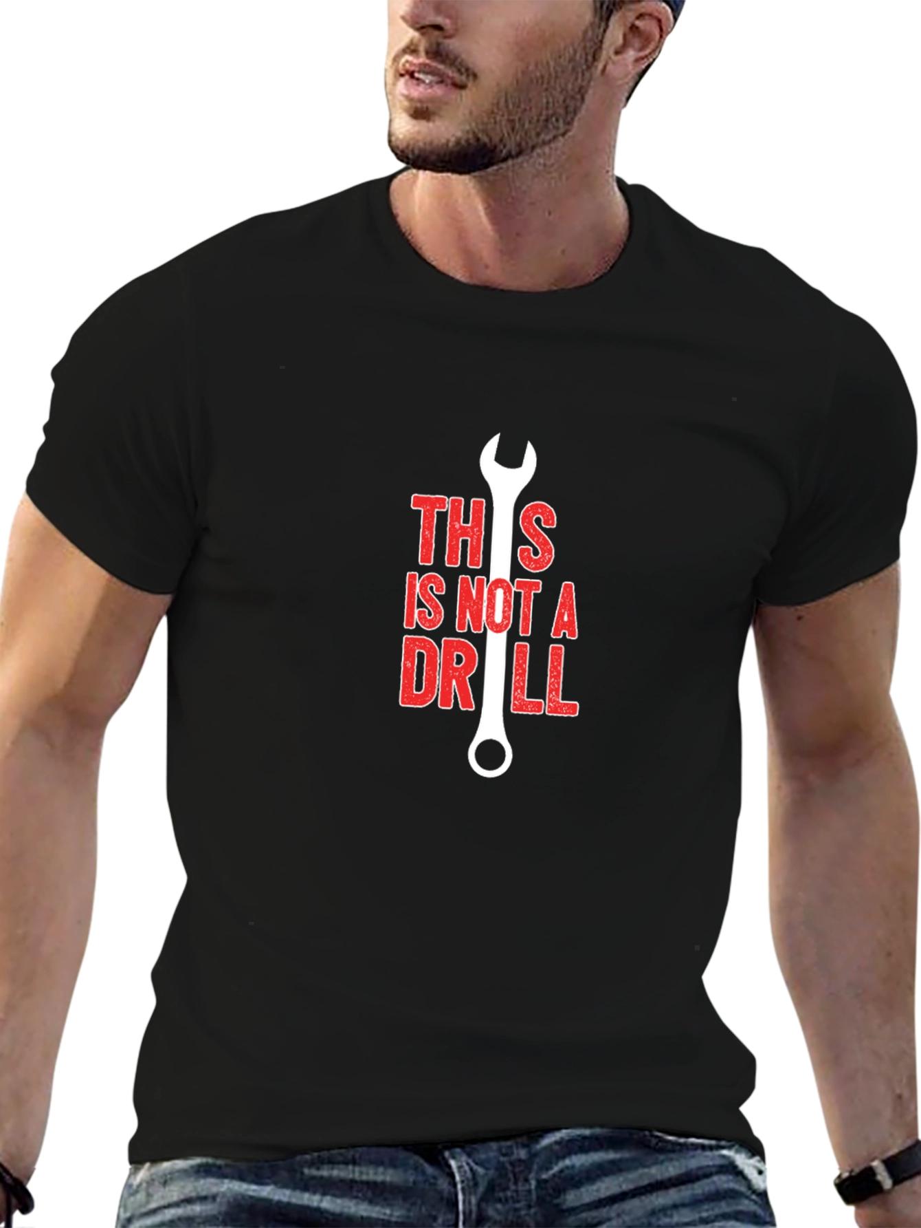 This Is Not A Drill Wrench Graphic T-Shirt