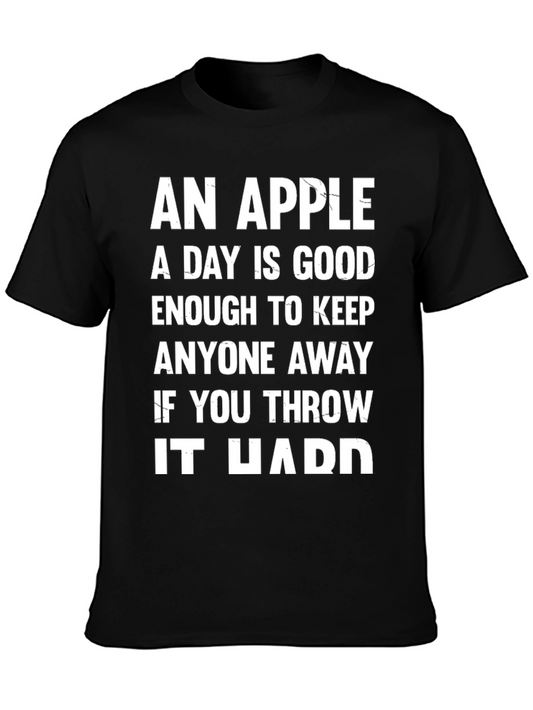 Funny Apple Throw T-Shirt