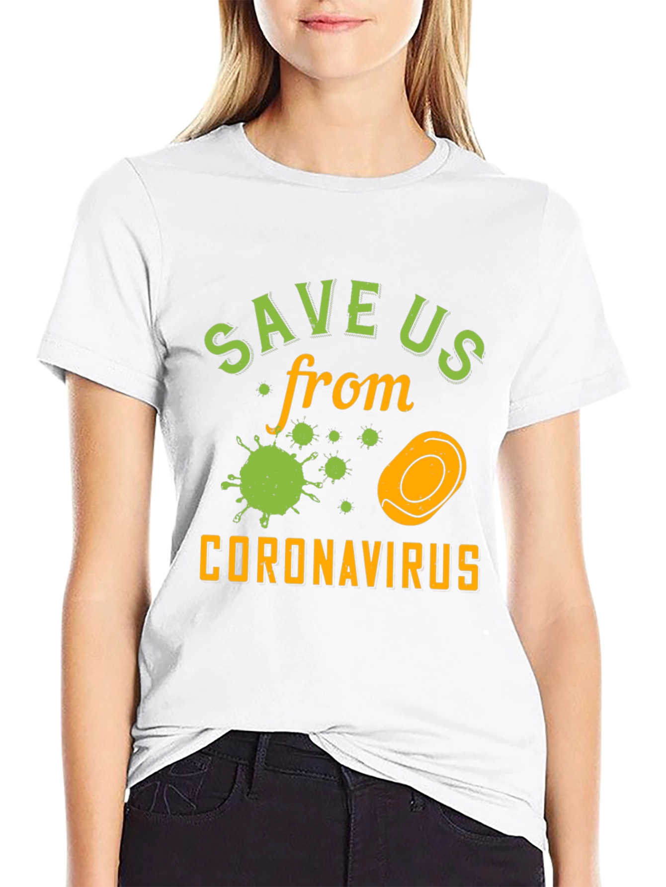 Save Us From Coronavirus Graphic T-Shirt