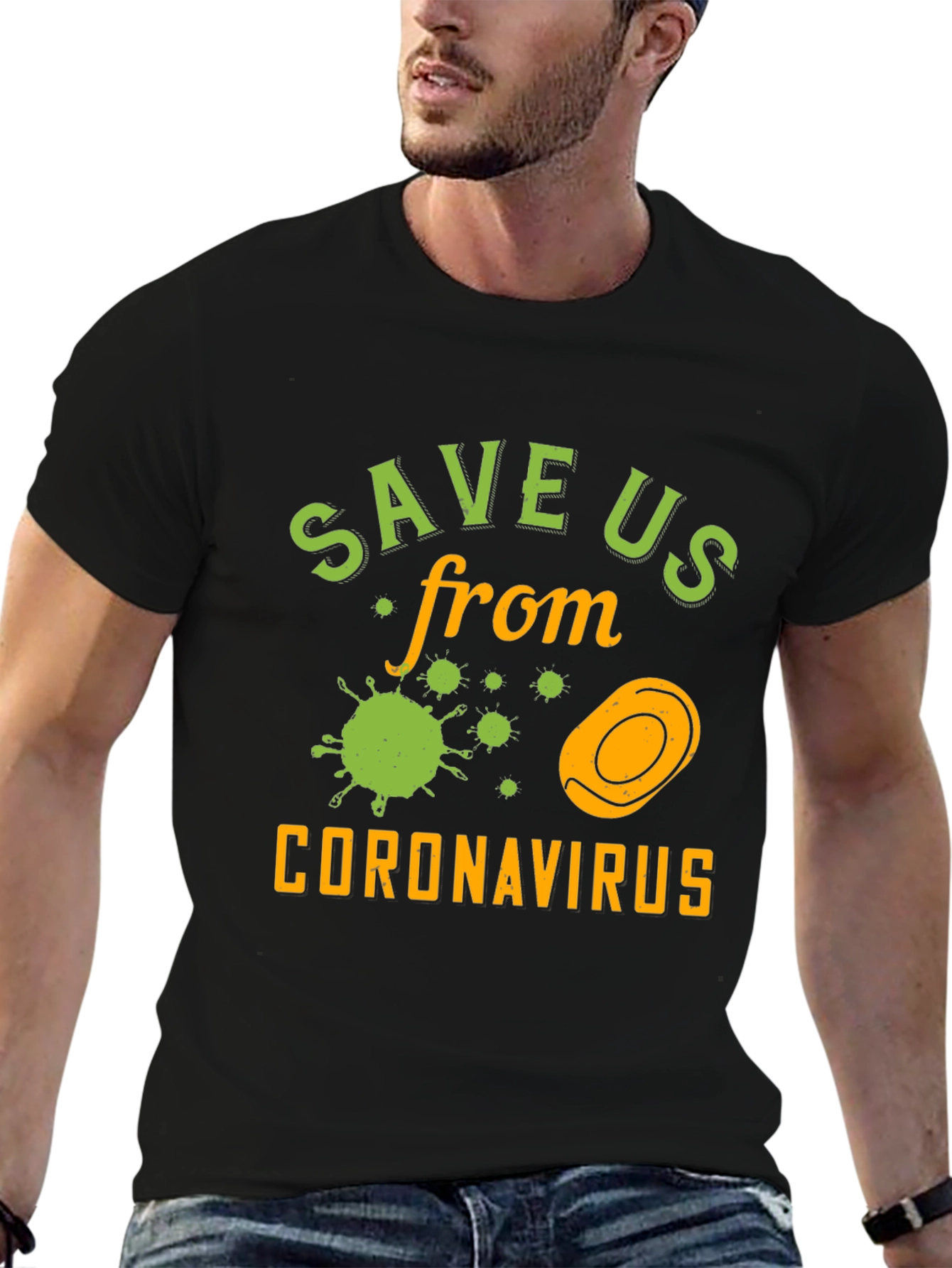 Save Us From Coronavirus Graphic T-Shirt