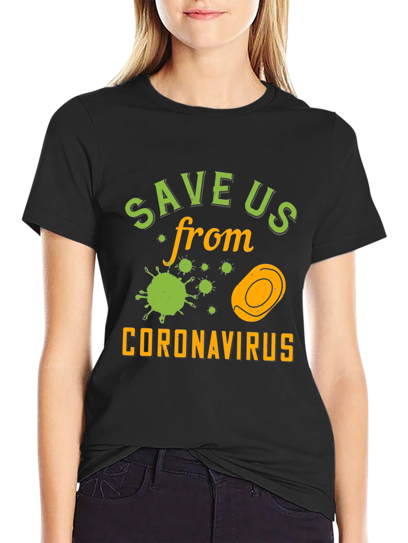 Save Us From Coronavirus Graphic T-Shirt