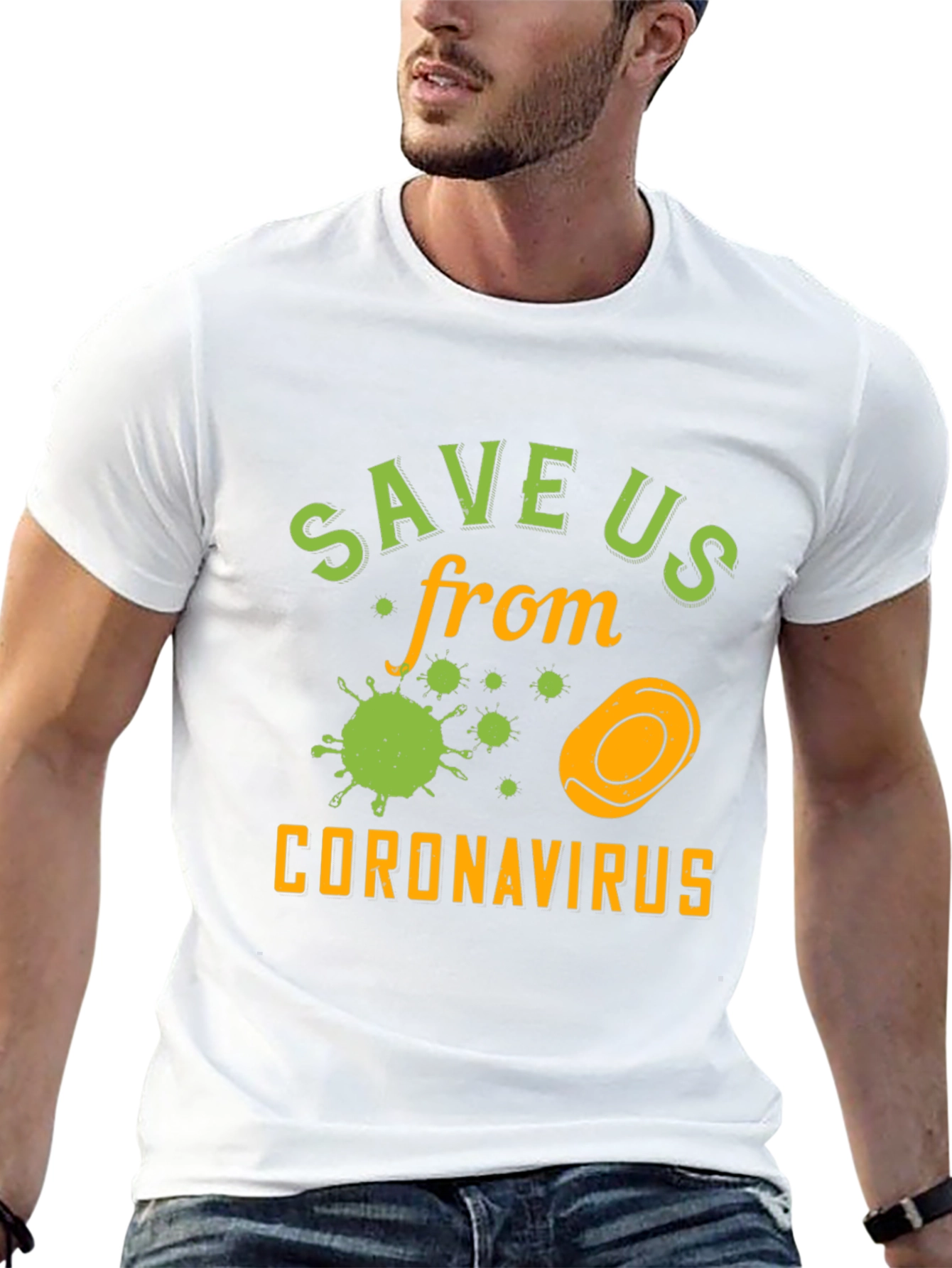 Save Us From Coronavirus Graphic T-Shirt