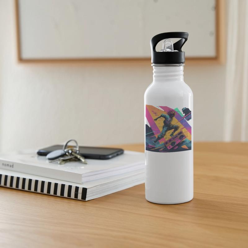 Dynamic Break Dancer With Ghettoblaster Urban Art