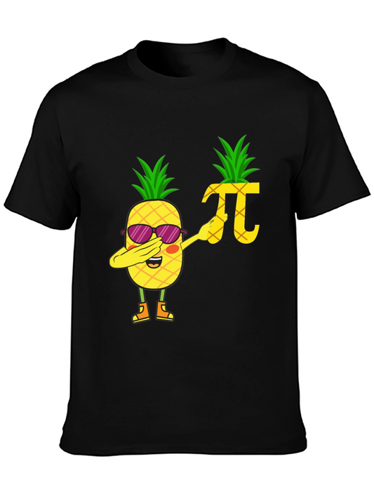 Dabbing Pineapple Pi T-Shirt - Unique Graphic Tee