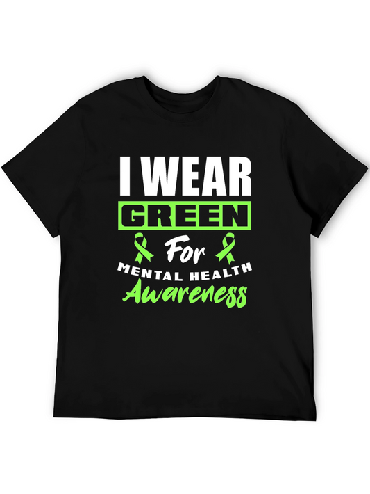 I Wear Green Mental Health Awareness T-Shirt