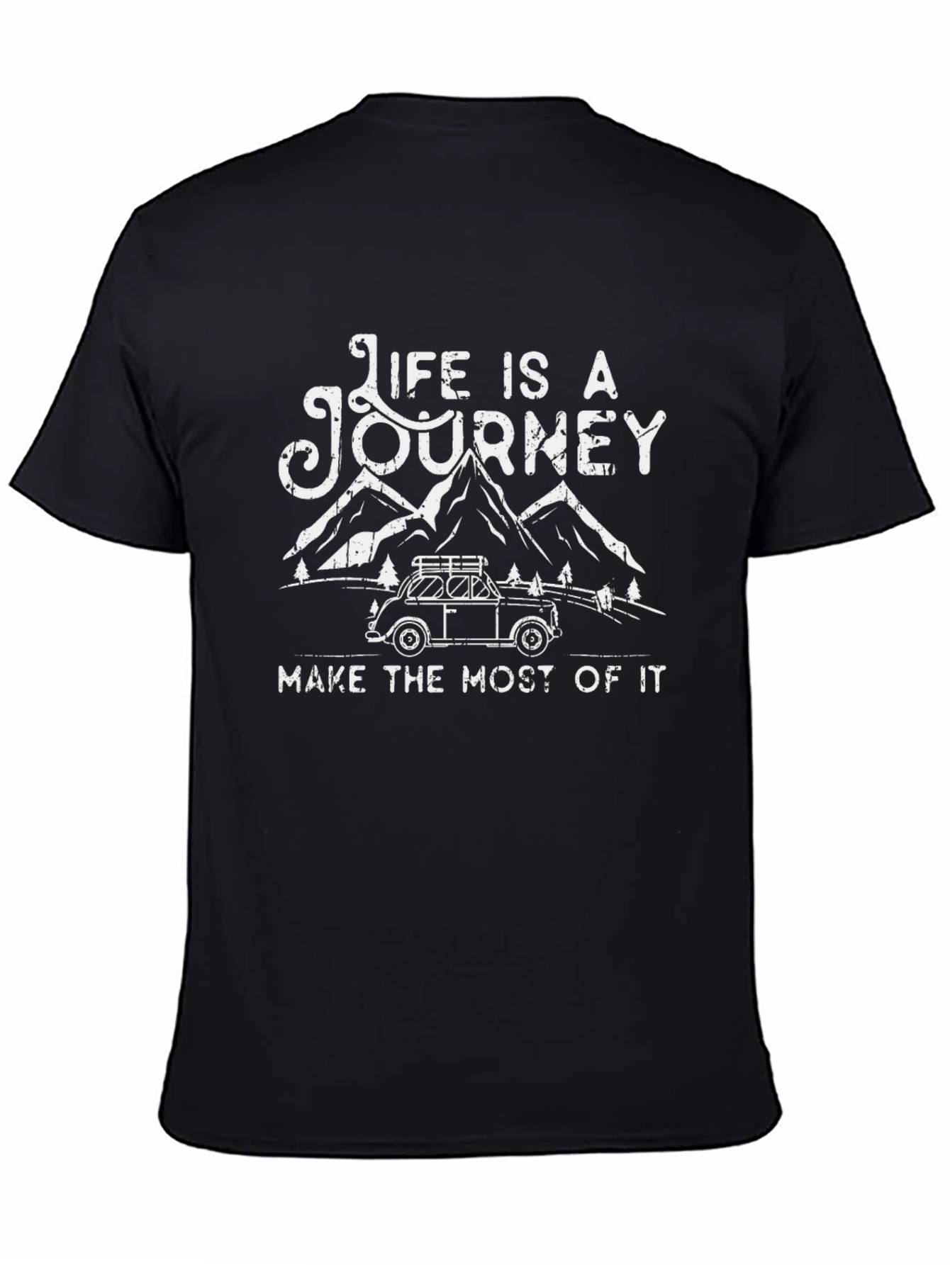 Life is a Journey Graphic Tee - Black