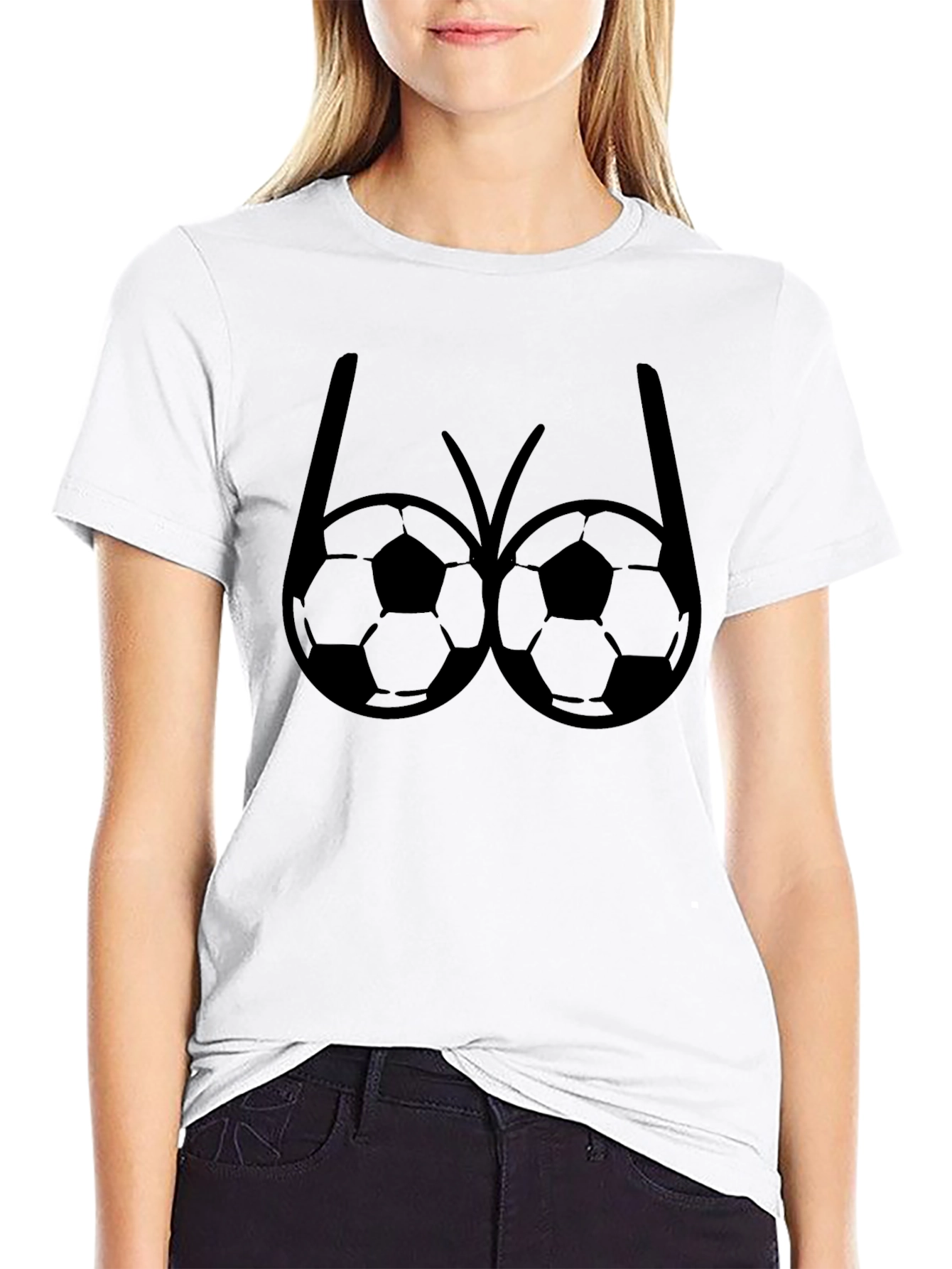 Funny Soccer Balls Graphic T-Shirt