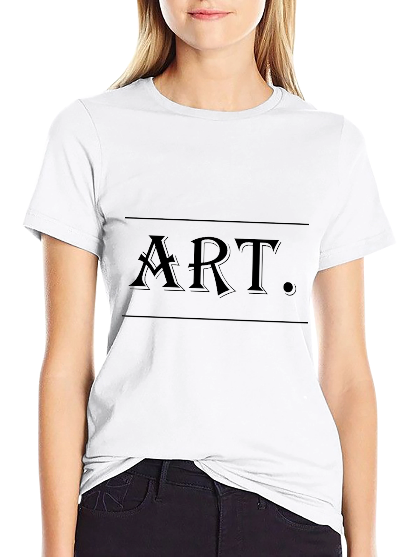 Art Graphic Black Tee - Stylish Mens Cotton T-Shirt