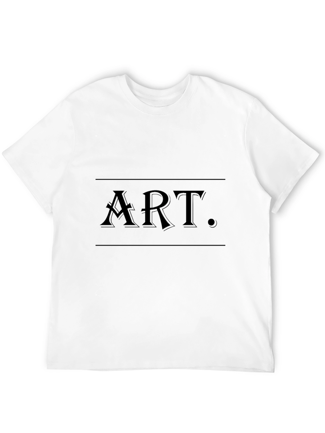 Art Graphic Black Tee - Stylish Mens Cotton T-Shirt