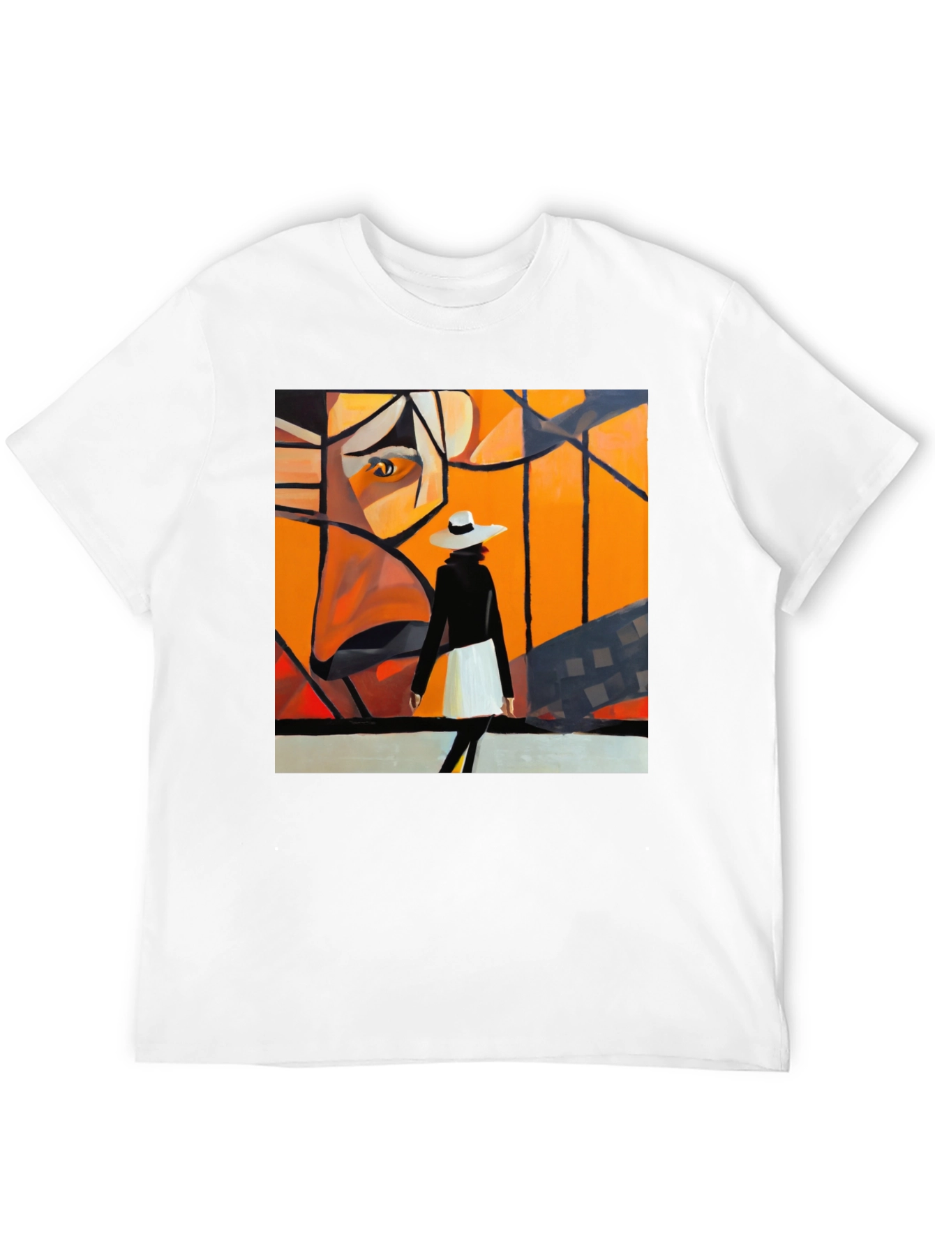 Abstract Art Black T-Shirt - Stylish Graphic Tee