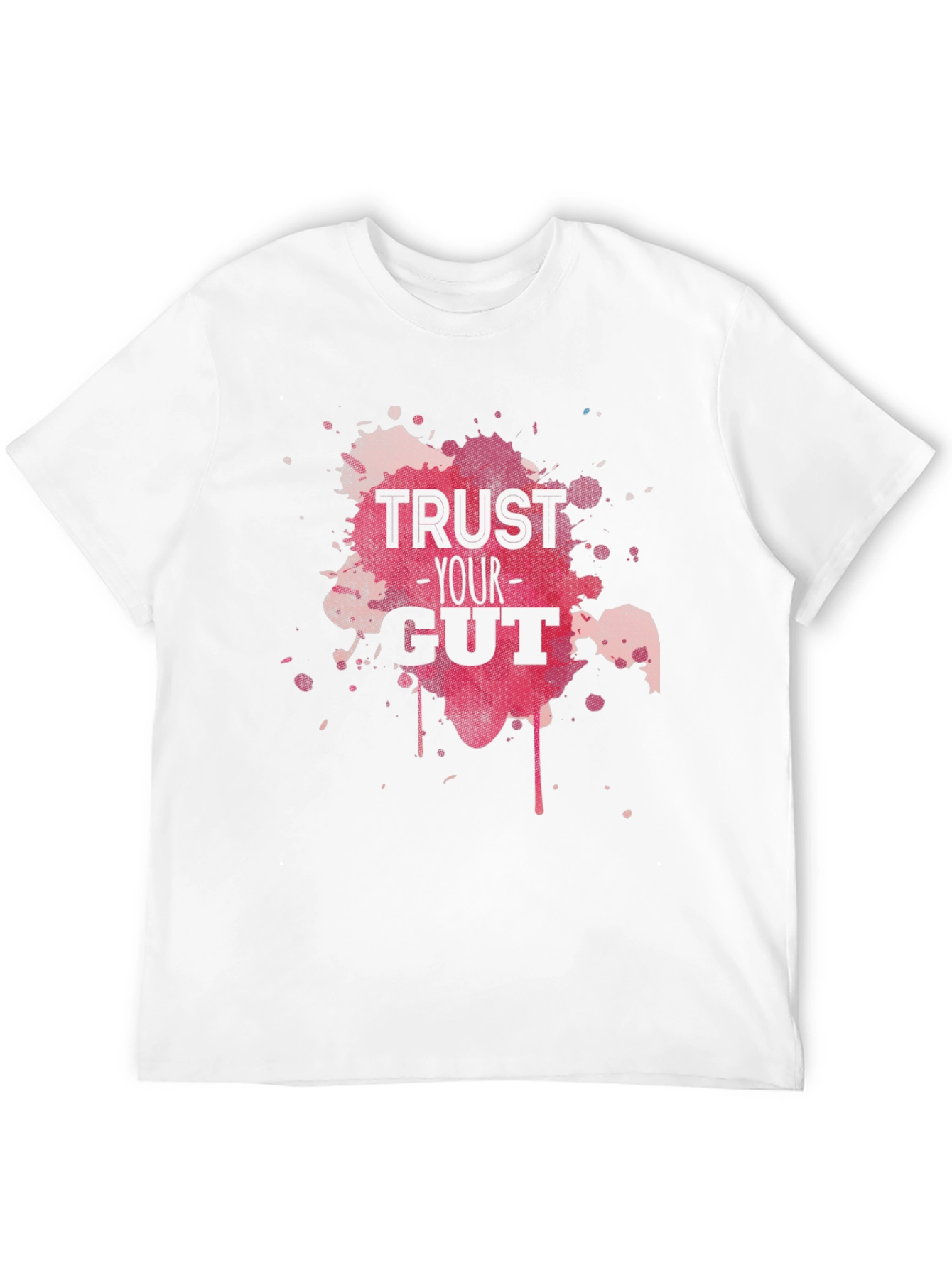 Trust Your Gut Graphic Tee - Black Cotton T-Shirt