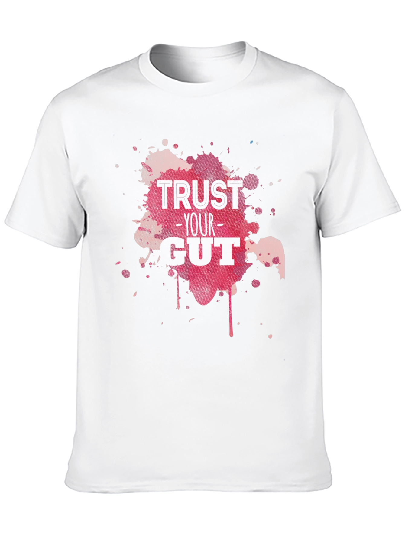 Trust Your Gut Graphic Tee - Black Cotton T-Shirt