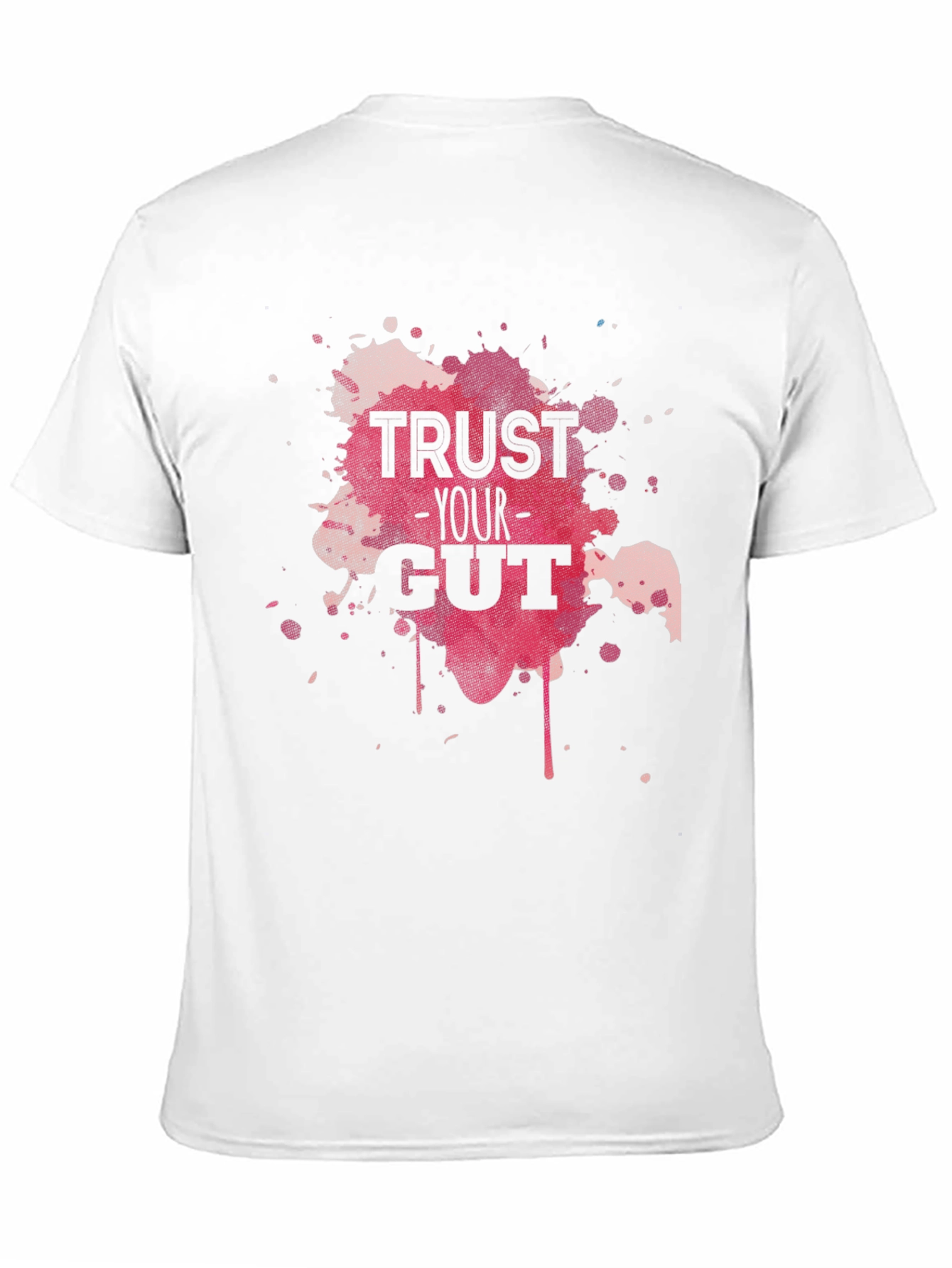 Trust Your Gut Graphic Tee - Black Cotton T-Shirt