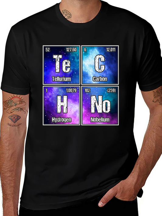 Science Humor Tee: Periodic Table Elements - Te C H No