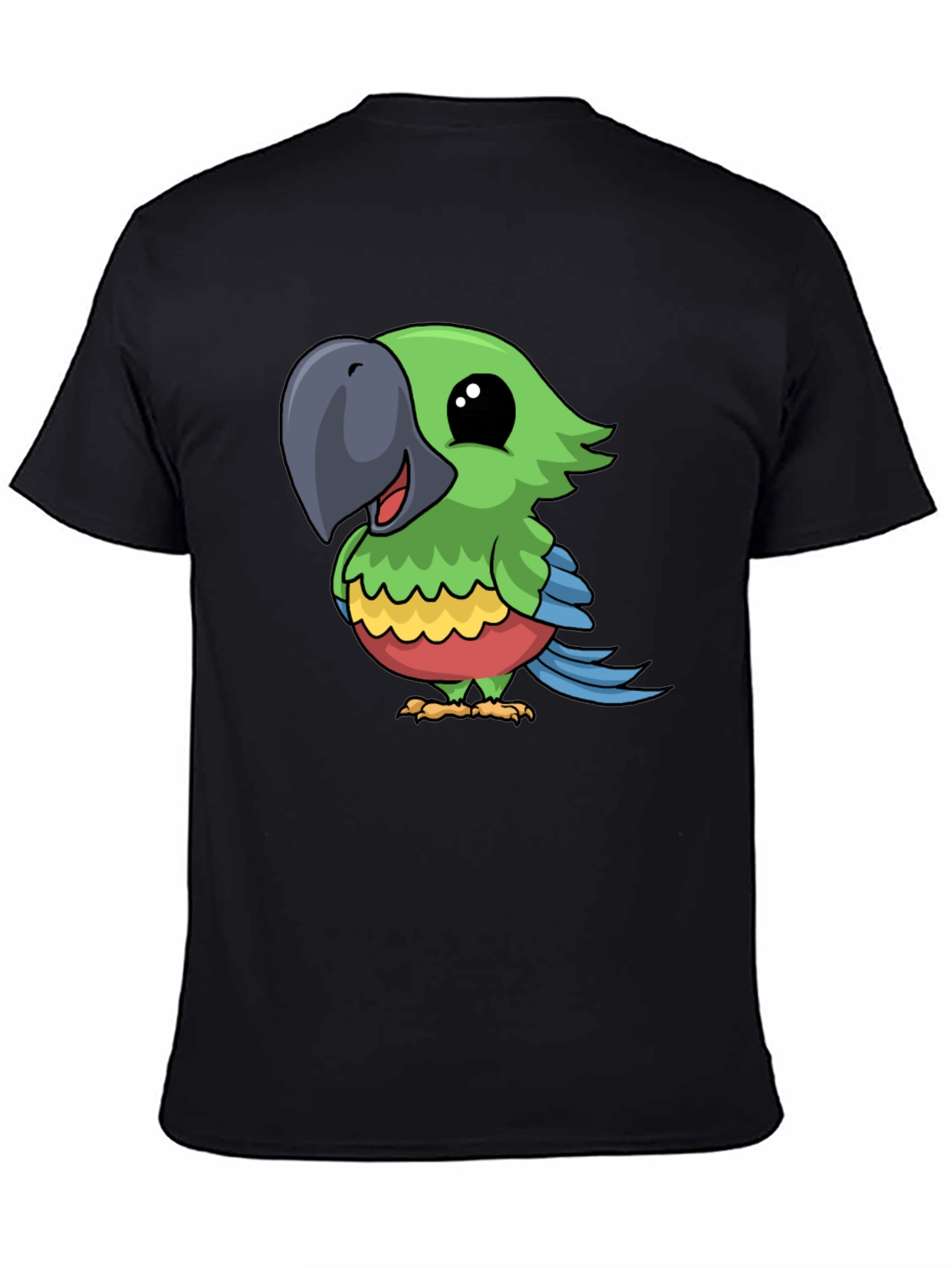 Parrot Graphic Tee - Cute Cartoon Bird T-Shirt