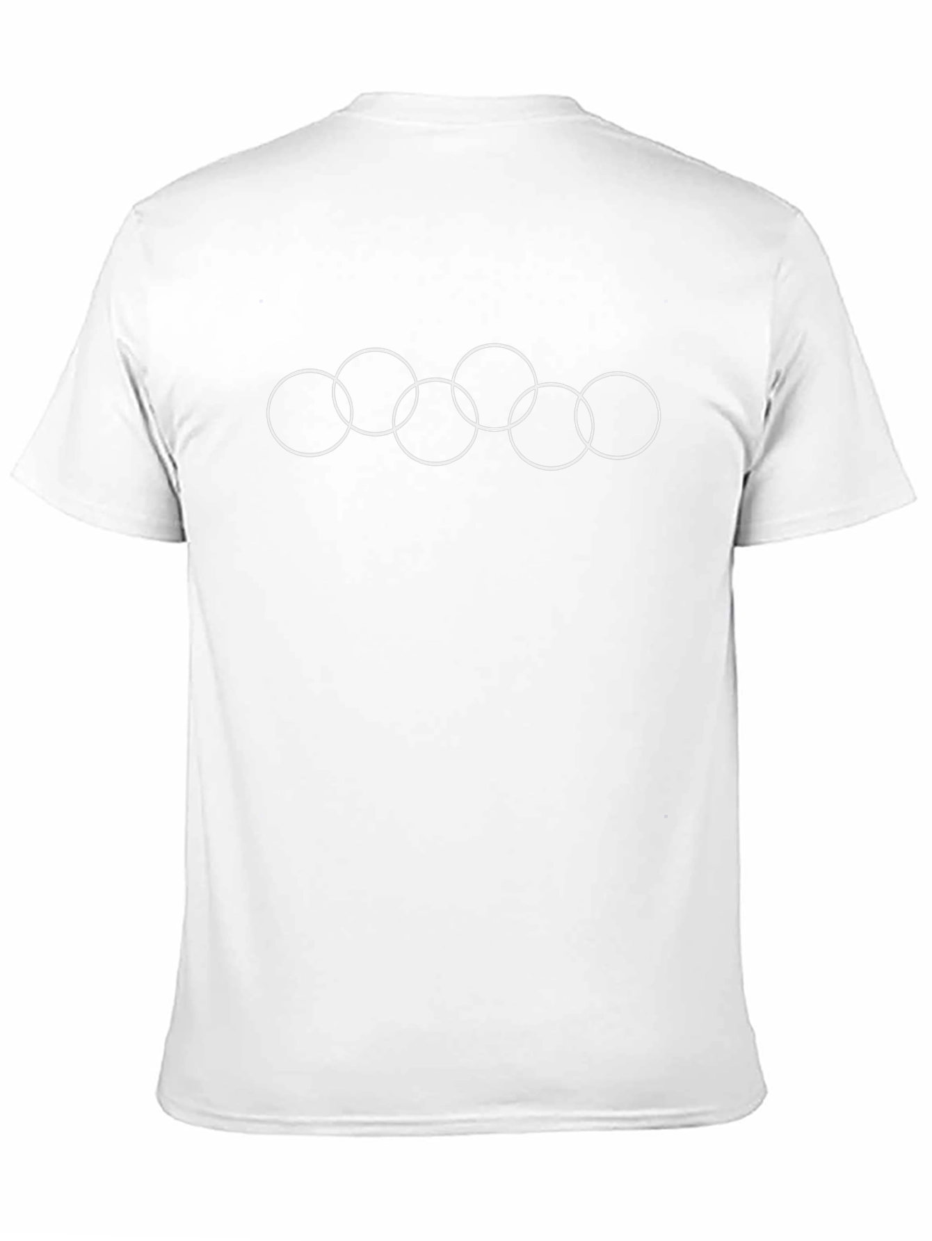 Interlinked Circles Graphic Black T-Shirt