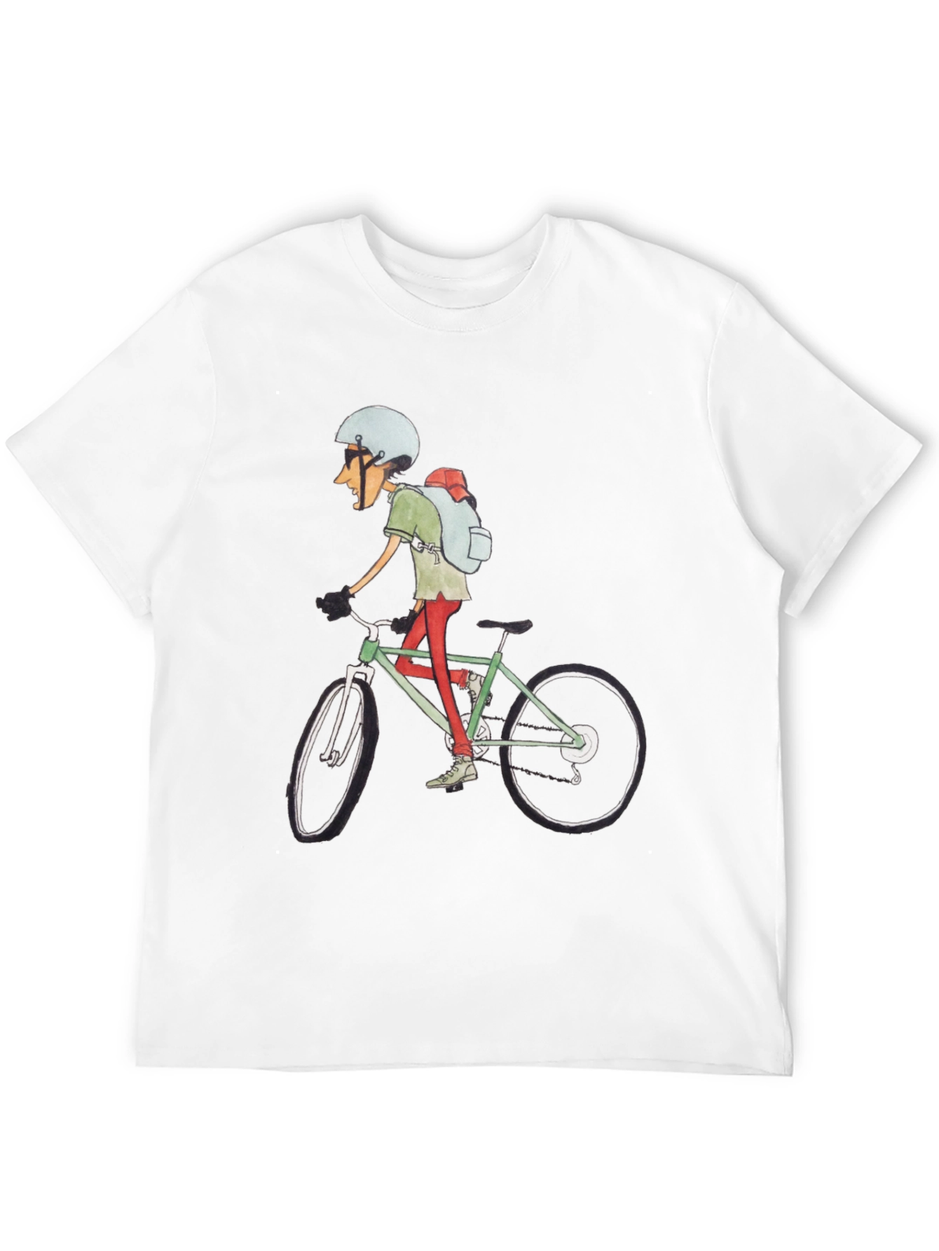 Cycling Cartoon T-Shirt: Ride in Style!