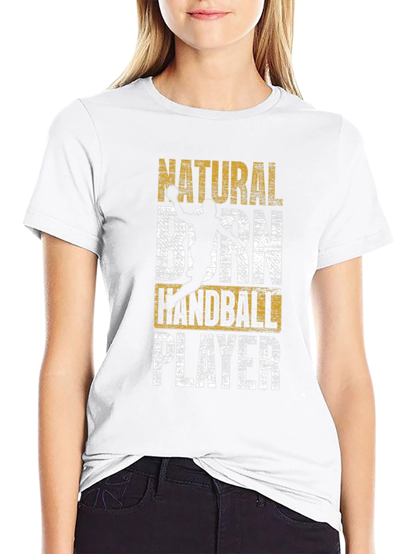 Natural Born Handball Player Graphic Tee